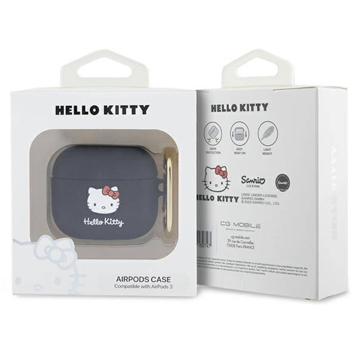 Hello Kitty Apple AirPods 3 Silikon 3D Kitty Head Cover Case Schutzhülle .
