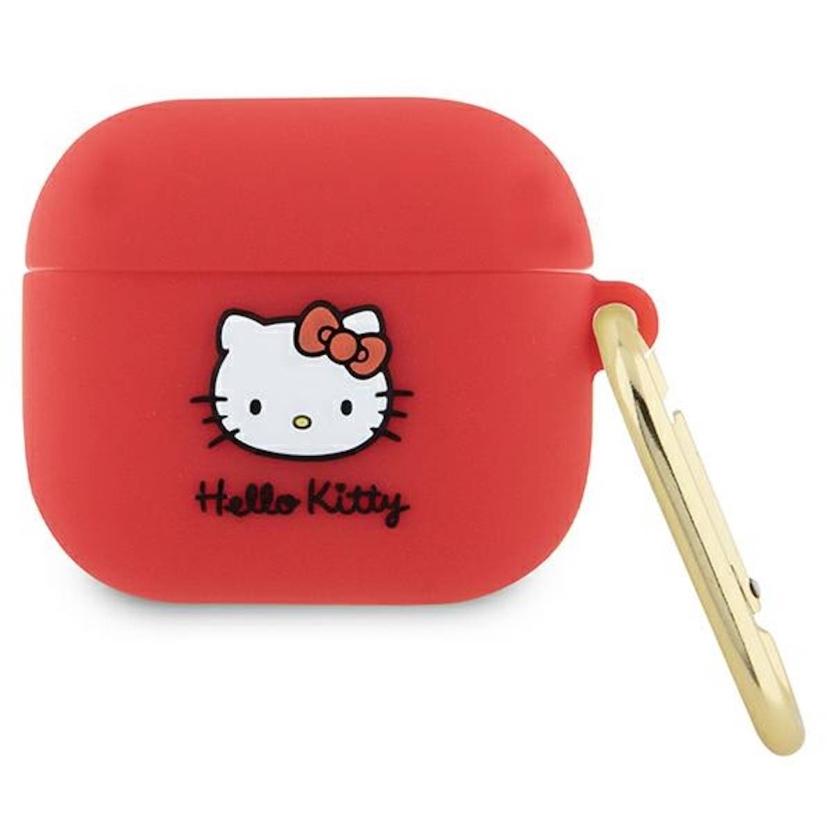 Hello Kitty Apple AirPods 3 Silikon 3D Kitty Head Cover Case Schutzhülle