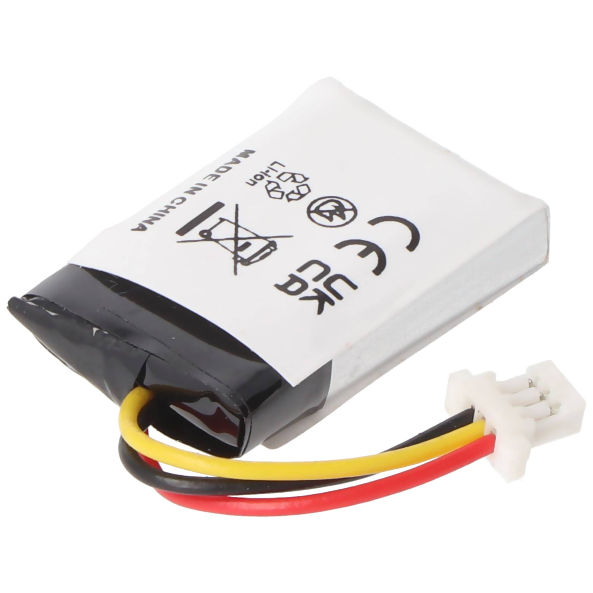 Akku passend für PLANTRONICS CS540, C565 Li-Polymer 3.7V 140mAh 0.5Wh mit 3-poligem Stecker