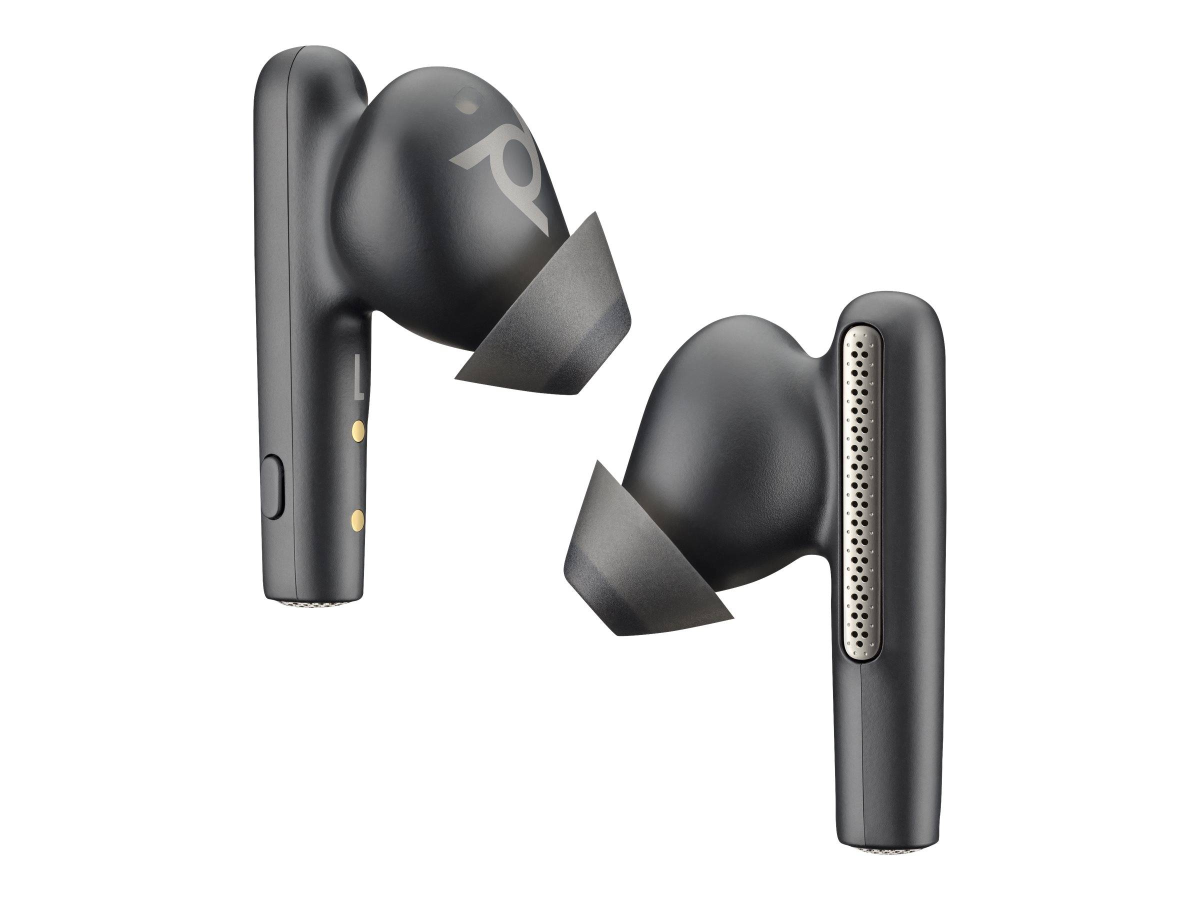 Poly Voyager Free 60+ - True Wireless-Kopfhörer mit Mikrofon - im Ohr - Bluetooth - aktive Rauschunterdrückung - Adapter