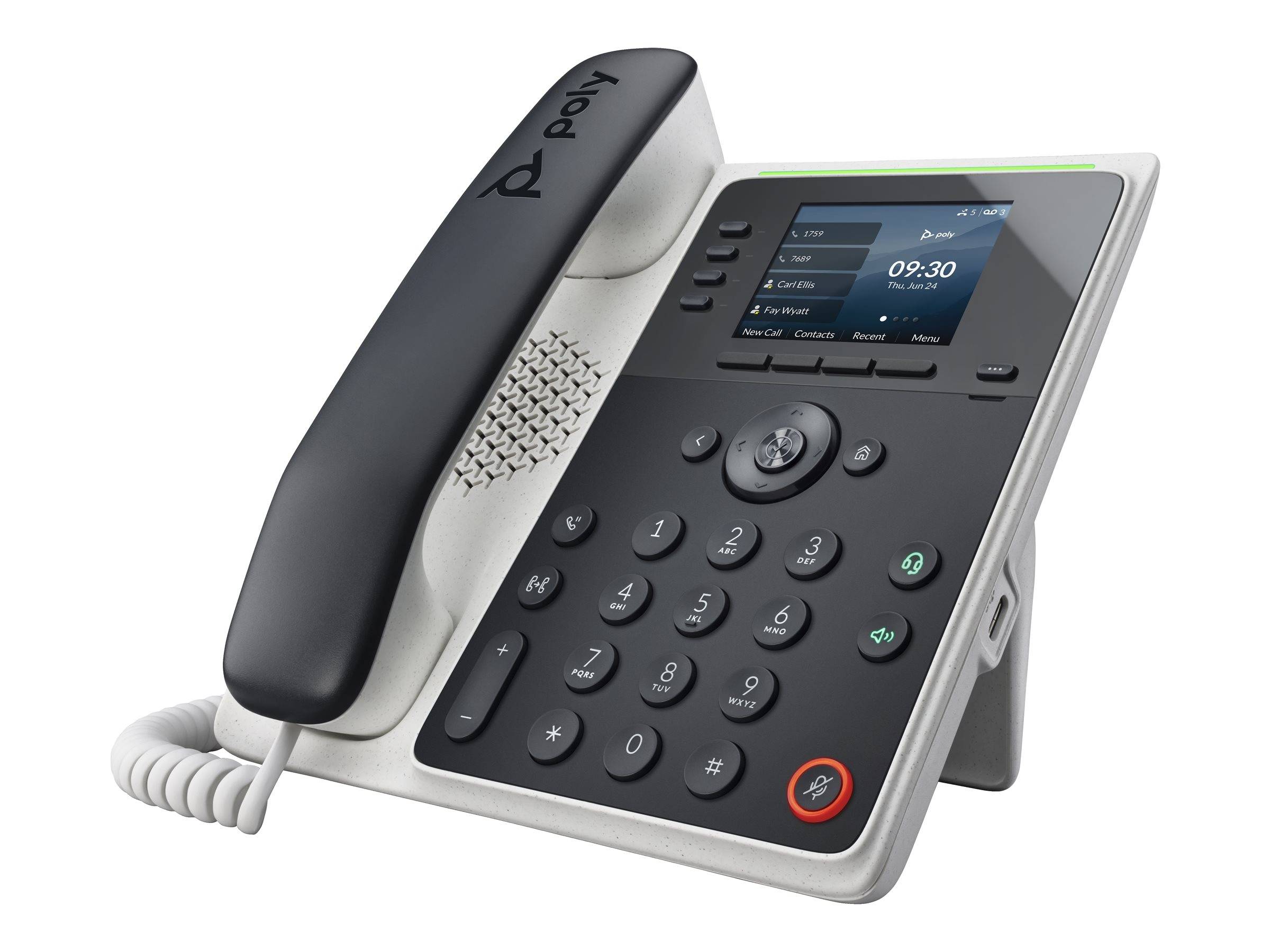 HP - Poly Edge E220 - VoIP-Telefon mit Rufnummernanzeige/Anklopffunktion