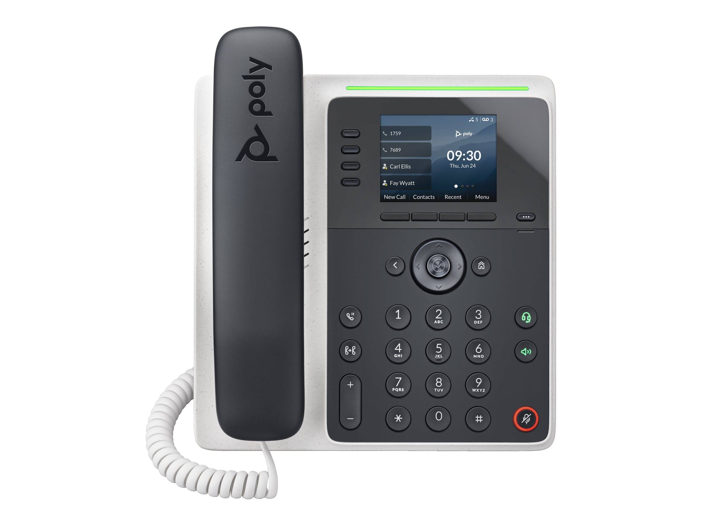 HP - Poly Edge E220 - VoIP-Telefon mit Rufnummernanzeige/Anklopffunktion