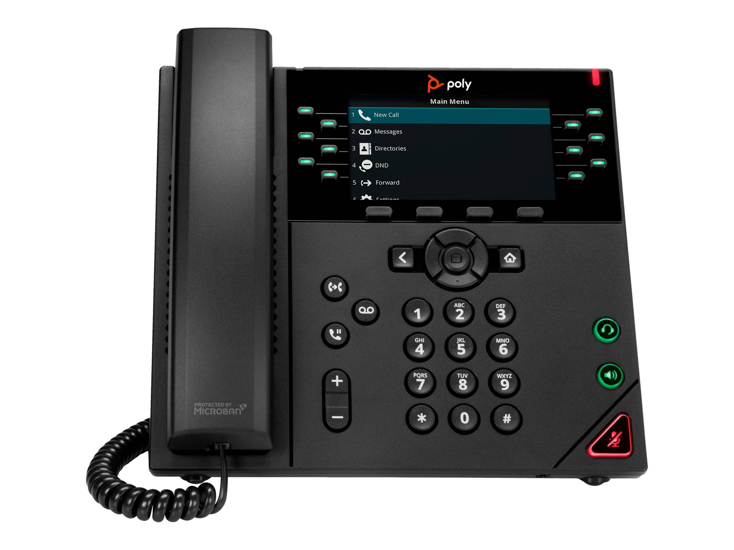 HP - Poly VVX 450 - VoIP-Telefon - dreiweg Anruffunktion