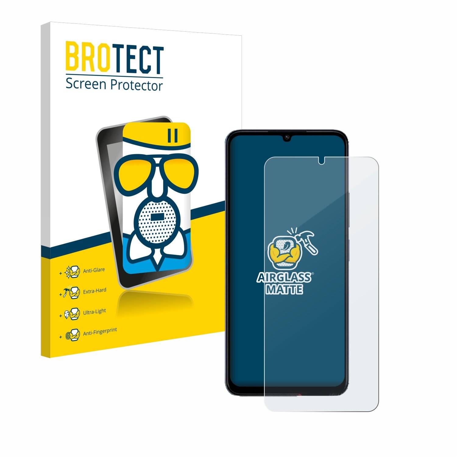 BROTECT AirGlass Matt Glas Panzer Folie für Xiaomi Poco