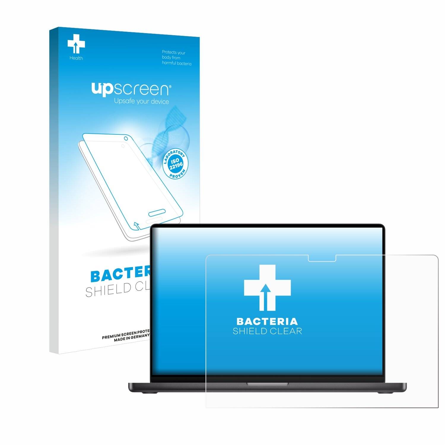 upscreen Bacteria Shield Schutzfolie für Apple MacBook Pro 14 2023 M3 -