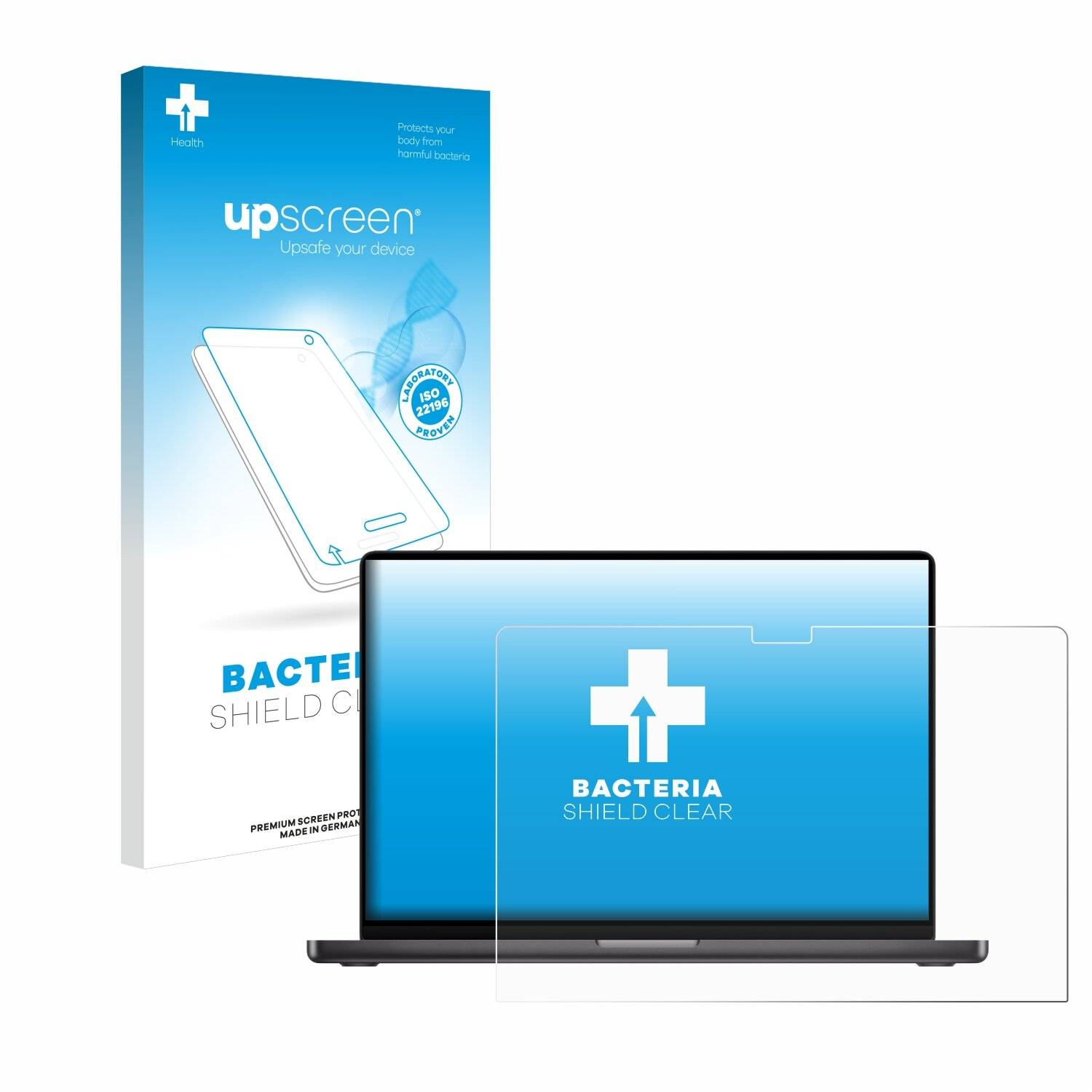 upscreen Bacteria Shield Schutzfolie für Apple MacBook Pro 16 2023 M3 -