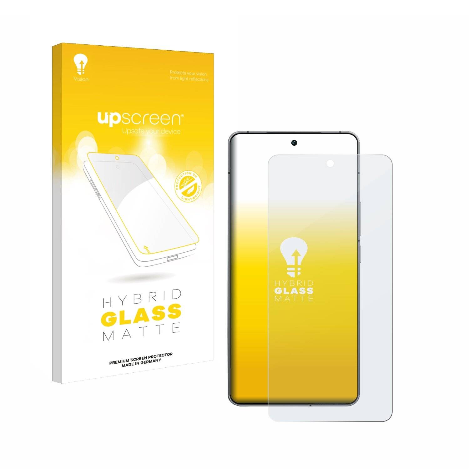 upscreen Hybrid Glas Matt Panzer-Folie für Vivo iQOO
