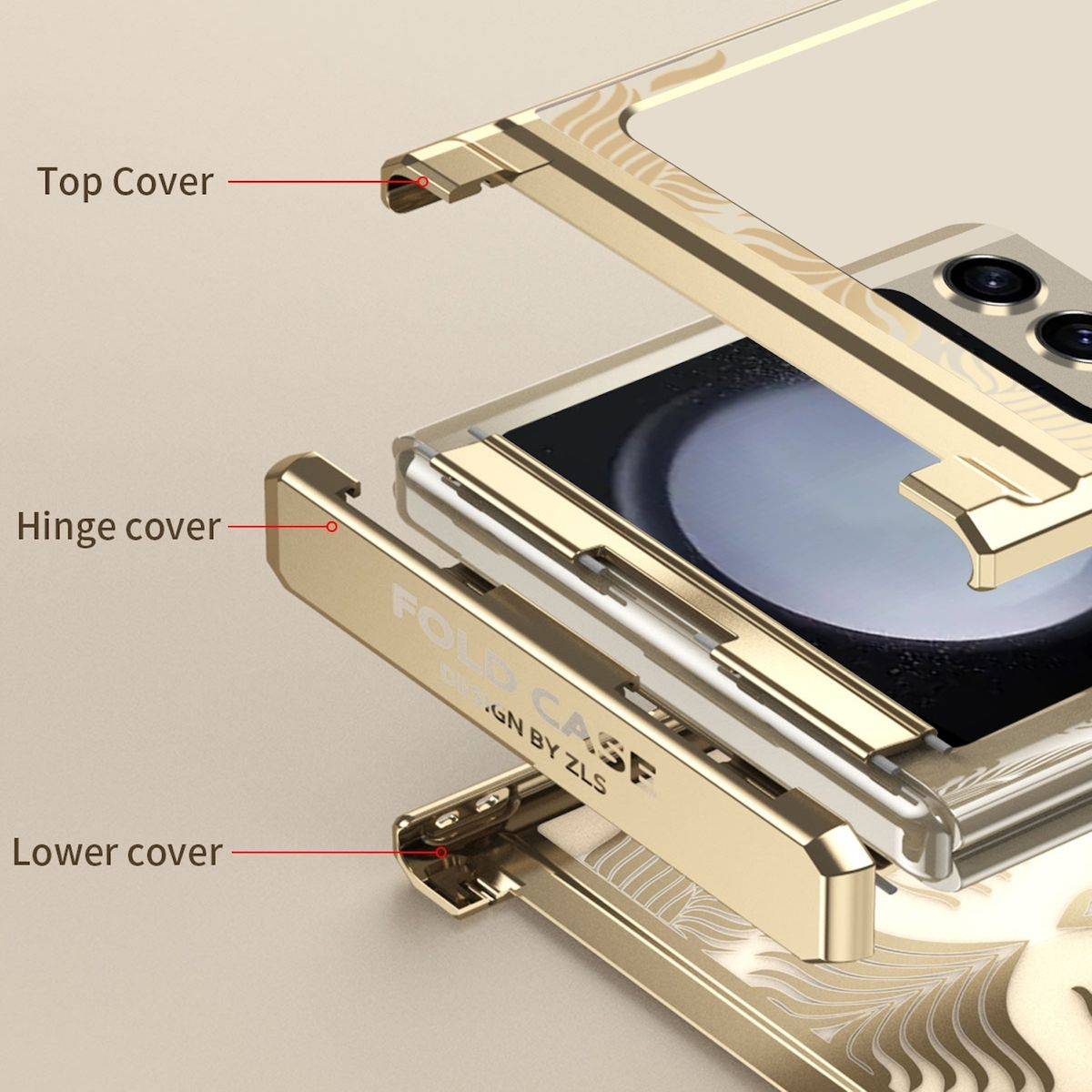 Für Samsung Galaxy Z Flip5 PC / TPU Electroplated Handy Tasche Hülle