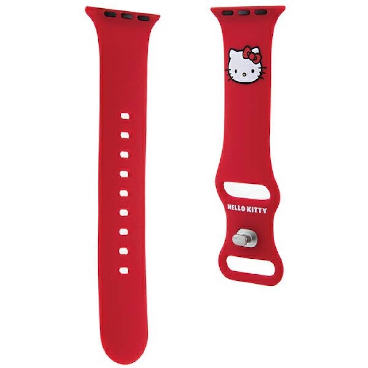 Hello Kitty Apple Watch Band für 38 / 40 / 41mm Silikon Kitty Head Muster