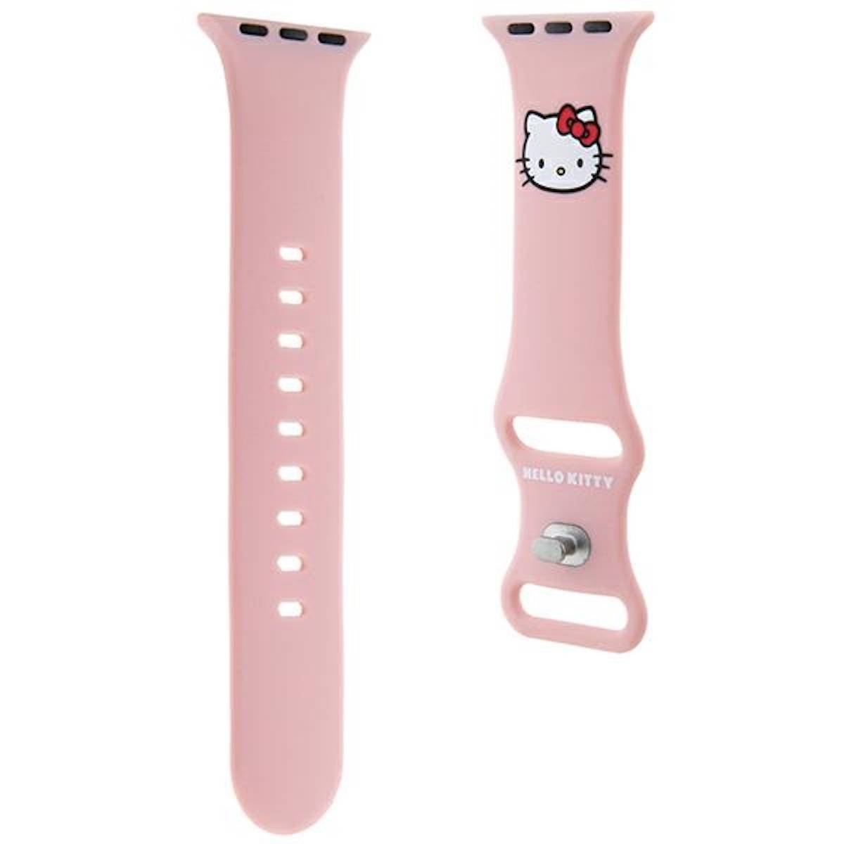 Hello Kitty Apple Watch Band für 38 / 40 / 41mm Silikon Kitty Head Muster
