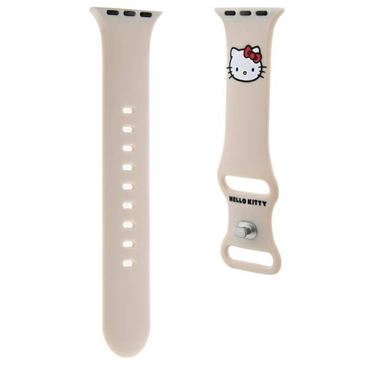 Hello Kitty Apple Watch Band für 38 / 40 / 41mm Silikon mit Kitty Head Muster