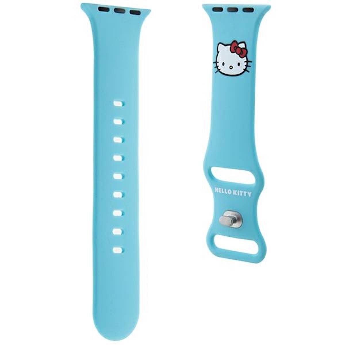 Hello Kitty Apple Watch Band für 38 / 40 / 41mm Silikon mit Kitty Head Muster