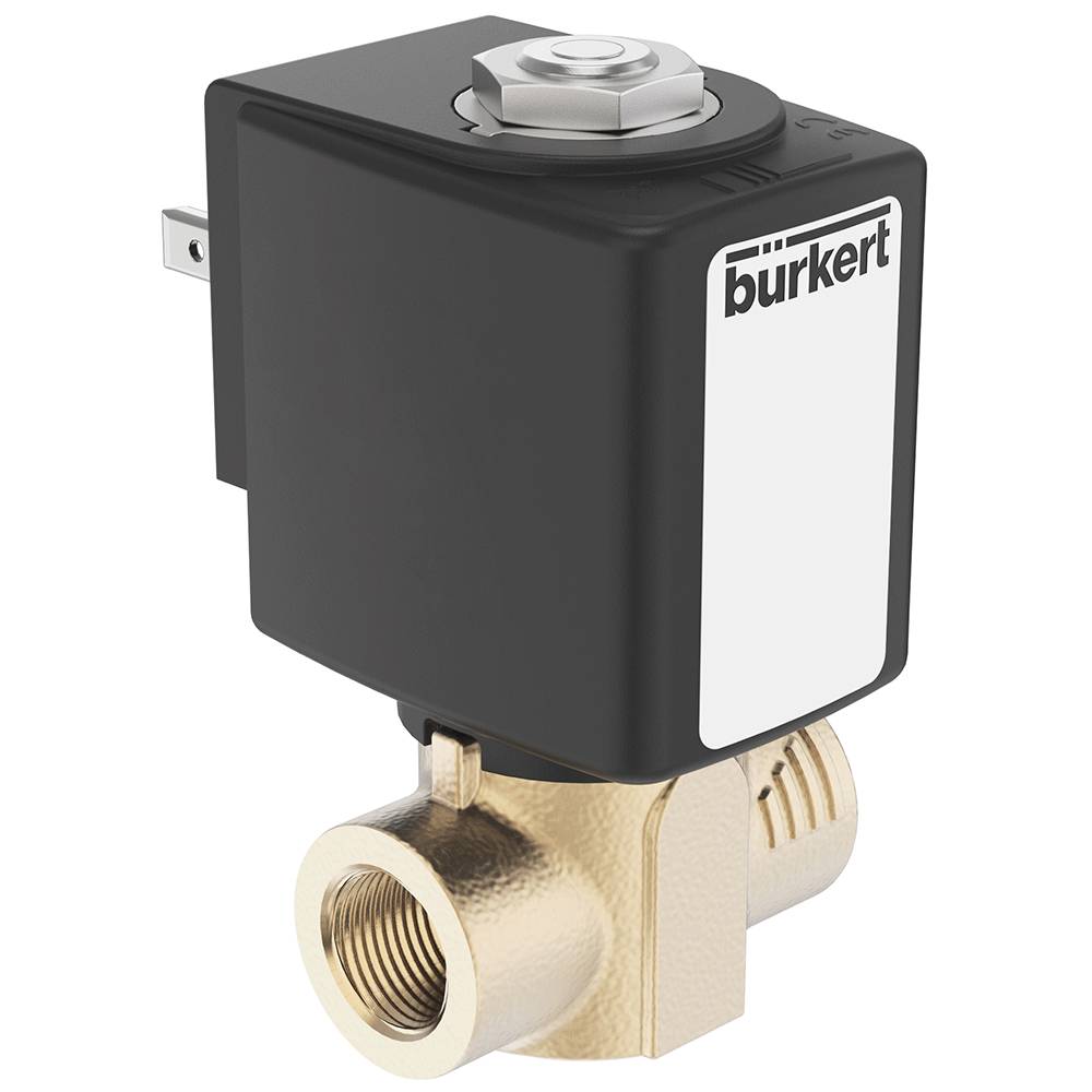 2/2-Wege - Servo Magnetventil - Typ 6240 - Messing - G 3/8" - stromlos geschlossen (N.C.) - 0 bis 25 bar - 24 V