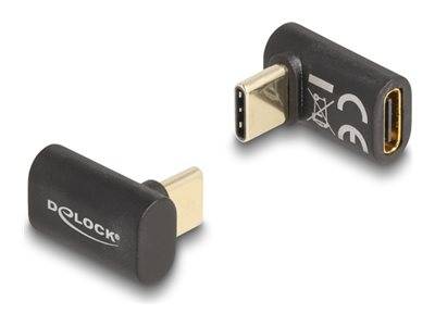 Delock USB-Adapter - 24 pin USB-C (M) gewinkelt zu 24 pin USB-C (W) - USB 3.2 /