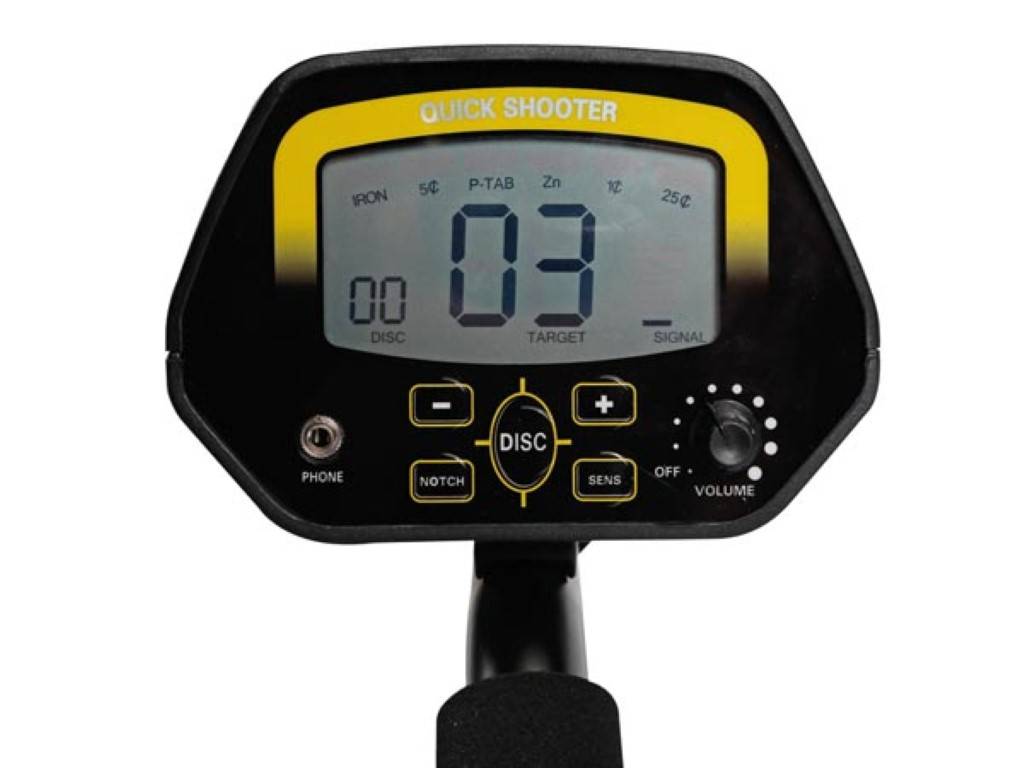 Velleman Metalldetektor, wasserdichte Suchspule 25 cm, LCD-Display, Suchtiefe 22 cm