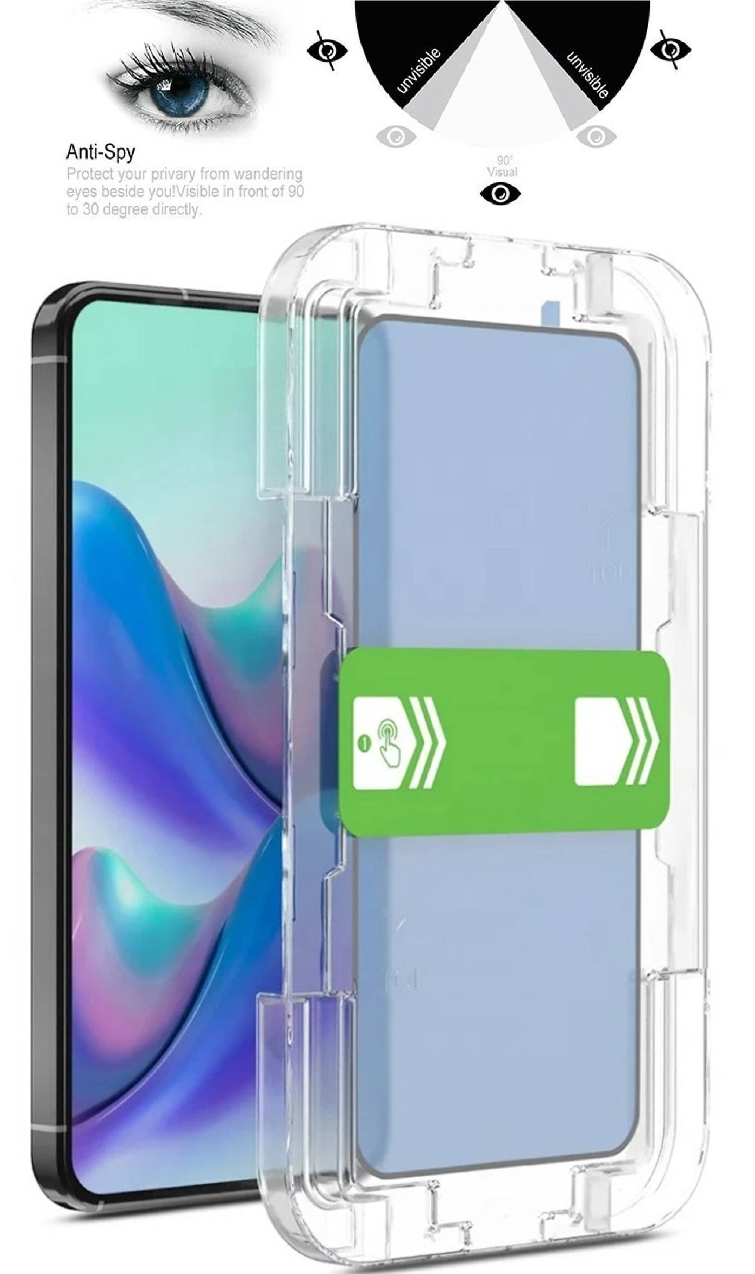 4x Blickschutz 9H Panzerglas für Samsung Galaxy S25 Full-Screen Protector Anti-Spy Privacy Montagehilfe Tempered Hartglas Schutzglas Displayschutz