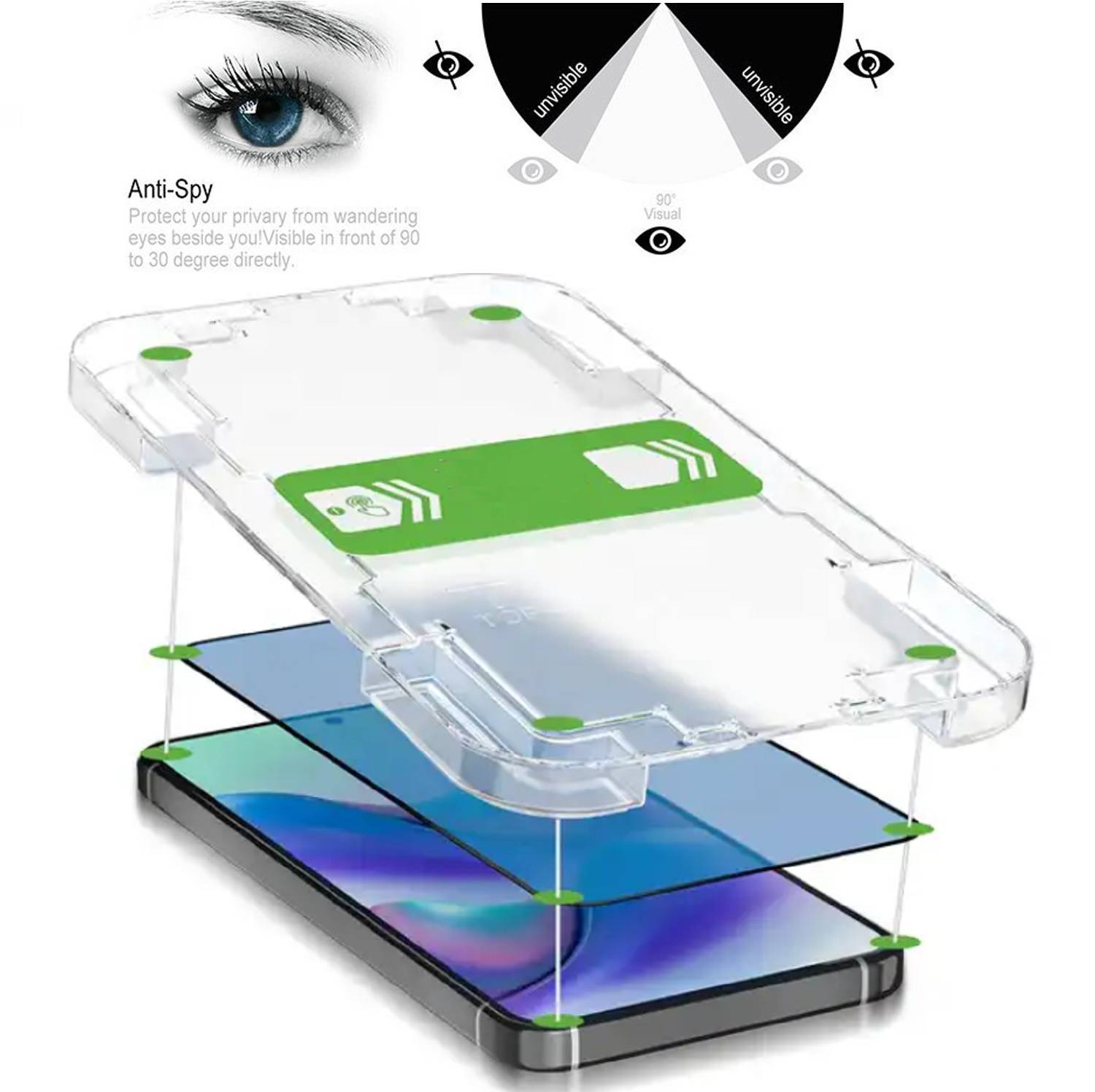 1x Blickschutz 9H Panzerhartglas für Samsung Galaxy S24 Ultra ANTI-SPY PRIVACY Displayschutz Schutzglas echtes Tempered Panzerglas Schutzfolie