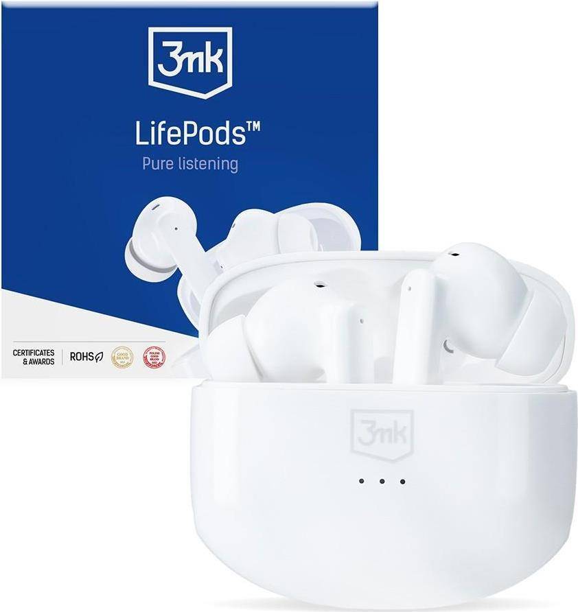 Kabellose Kopfhörer 3mk LifePods weiß (3MKLIFEPODSW)