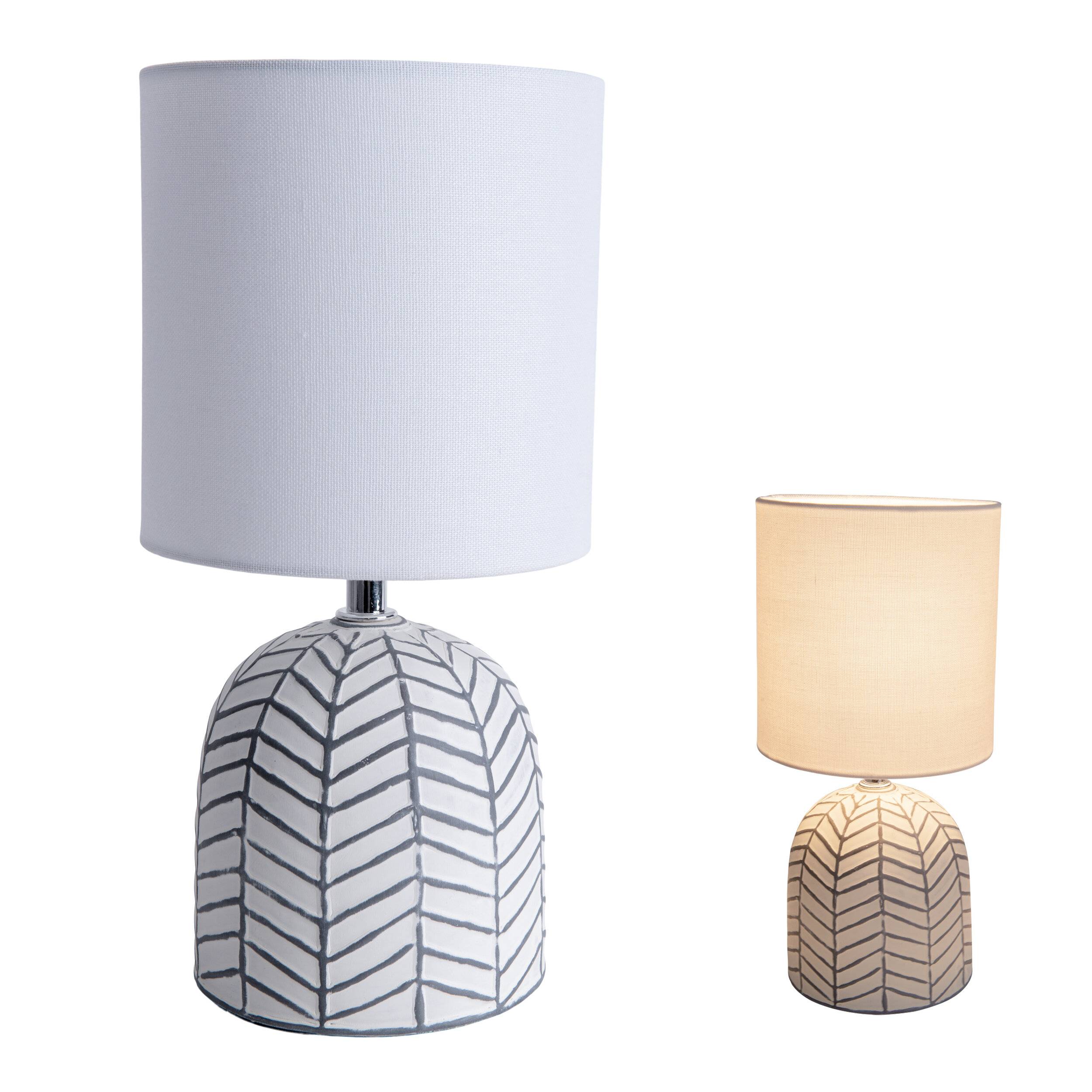 Keramik-Tischleuchte "FOLIO" weiß