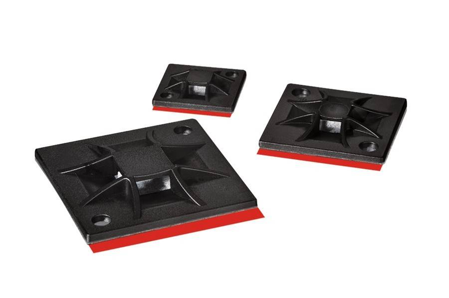 HellermannTyton Klebesockel QM40APT-I-PA66-BK