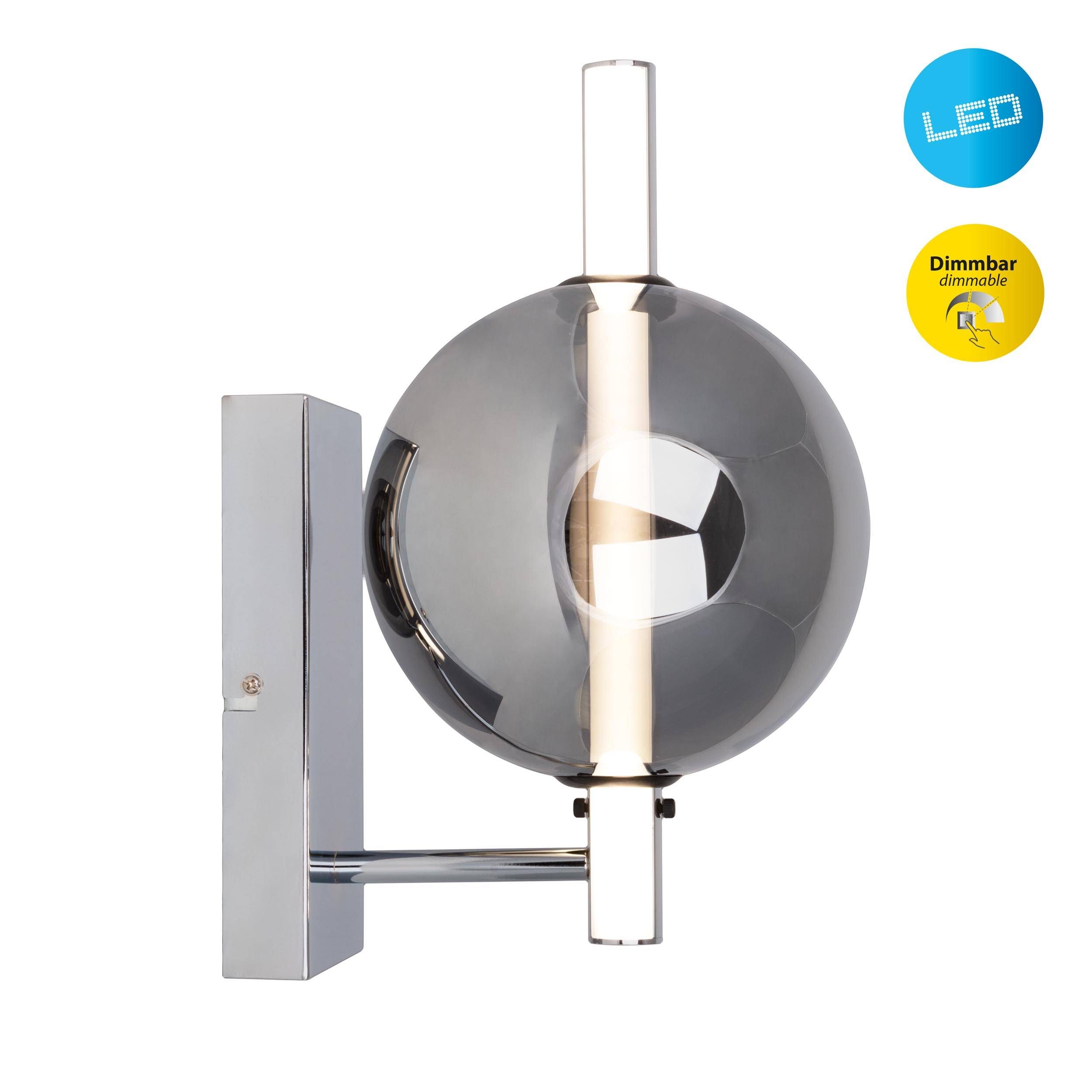 LED Wandleuchte chrom "NOVA"