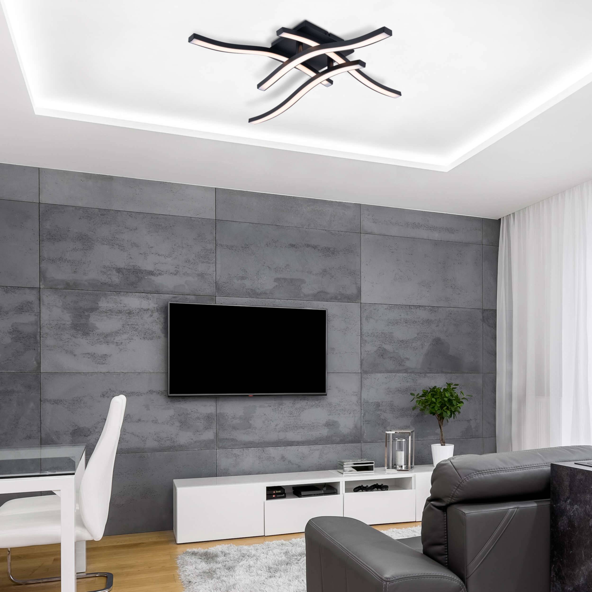 LED Deckenleuchte "ONDA" L/B: 45 cm