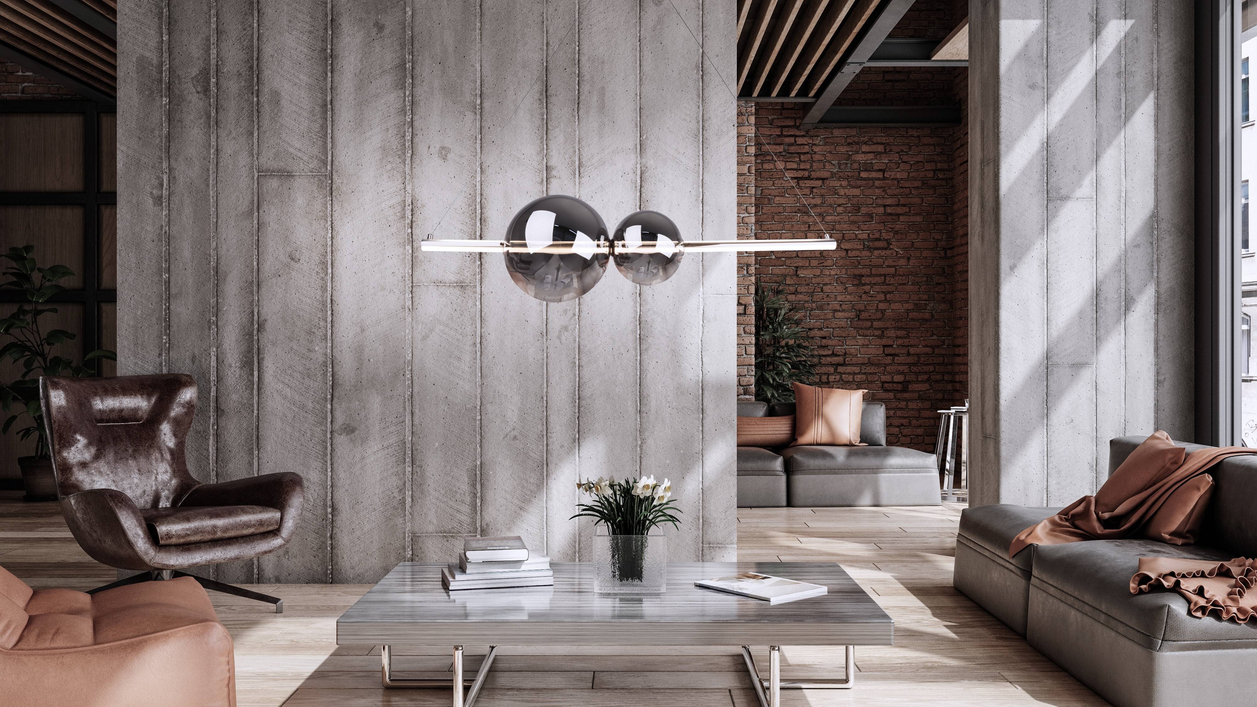 LED Pendelleuchte chrom "NOVA"