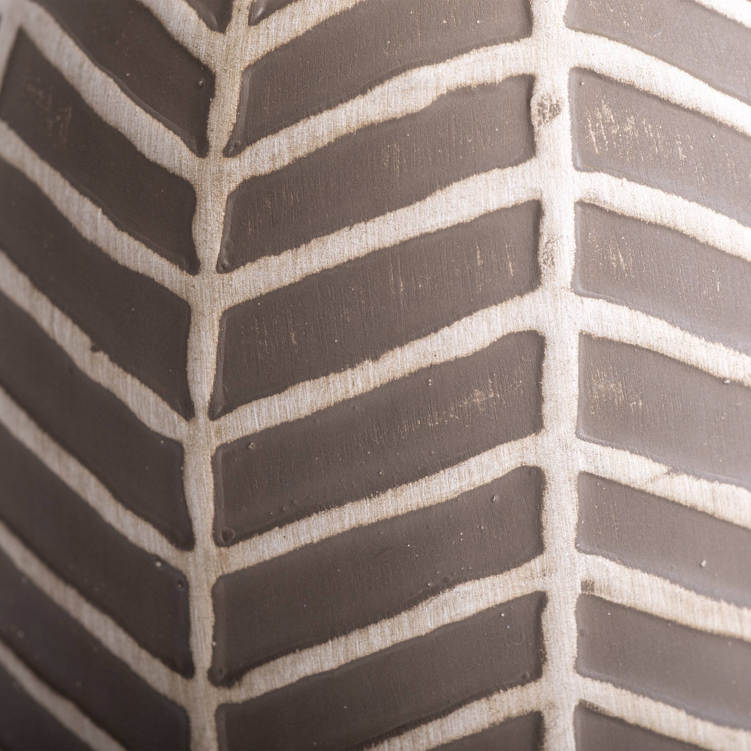 Keramik-Tischleuchte "FOLIO" braun