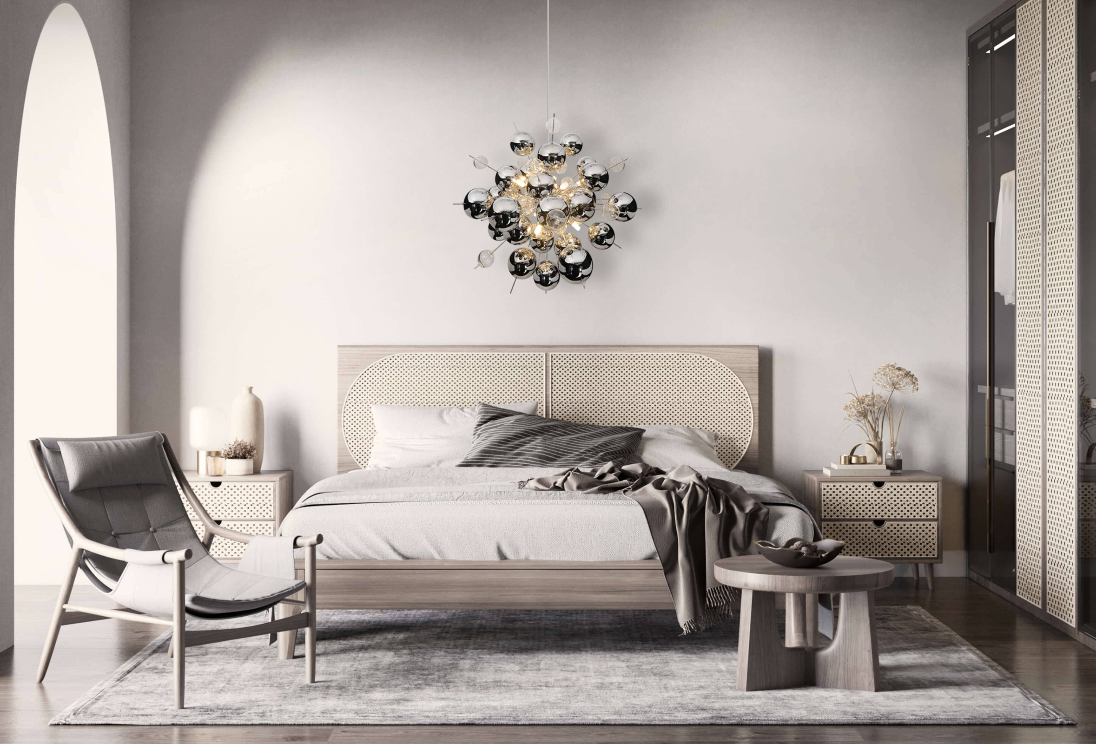 Pendelleuchte "EXPLOSION" chrom