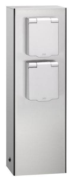 019 Steckdosensäule Edelstahl