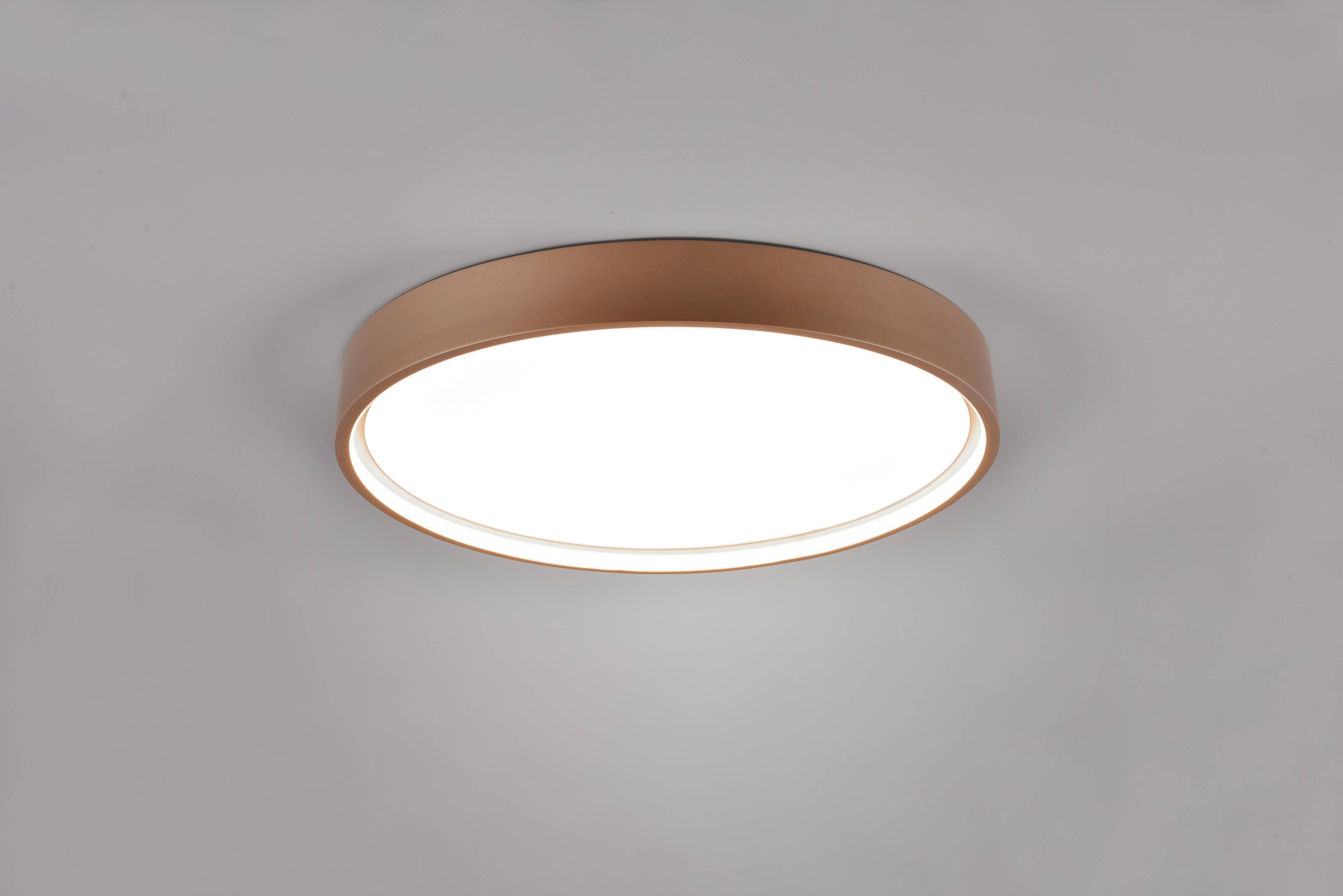TRIO LED-Deckenleuchte Doha 641310265 Coffee, 29 W, 3260 lm, CCT
