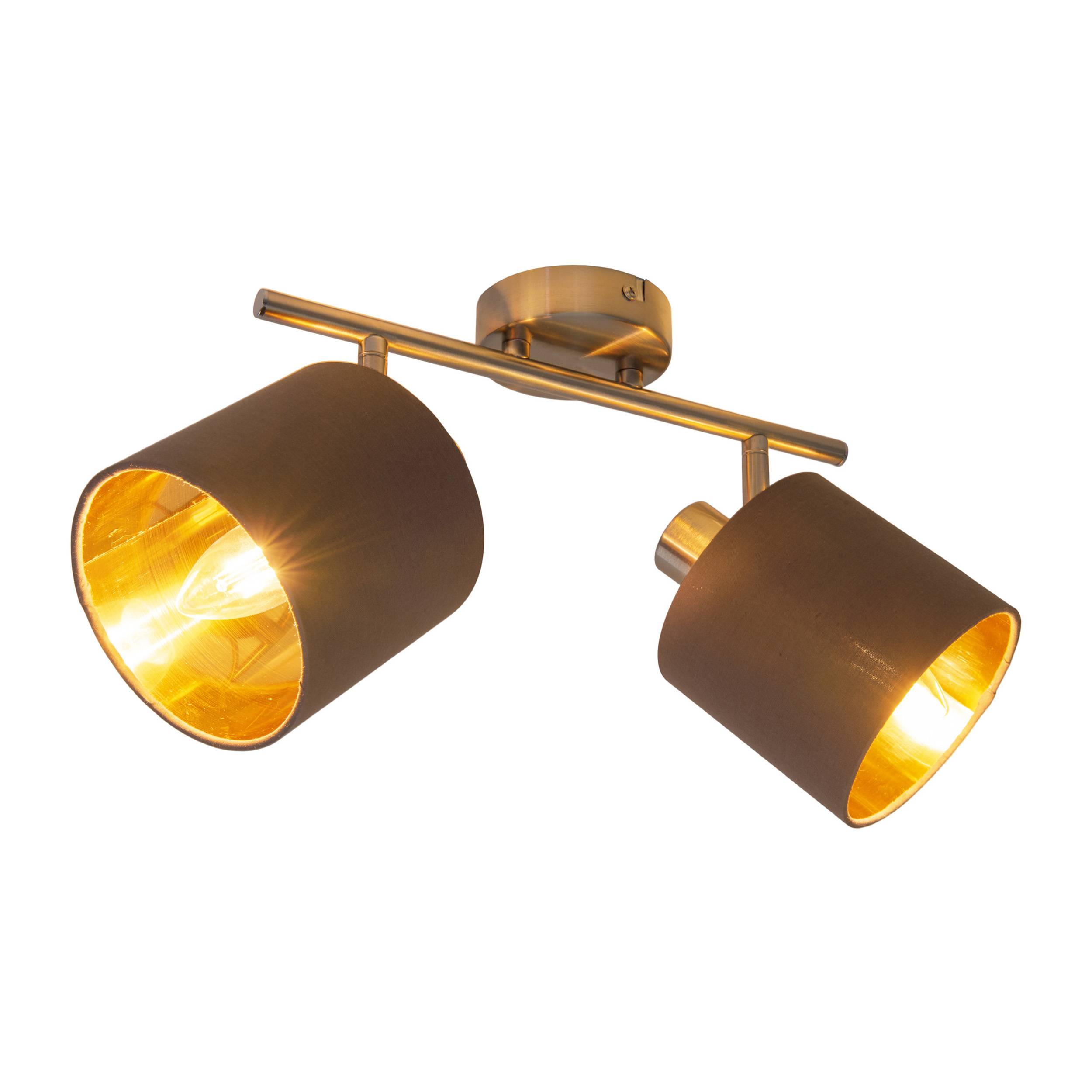 2er Wand-/Deckenleuchte/Spot "MARON"