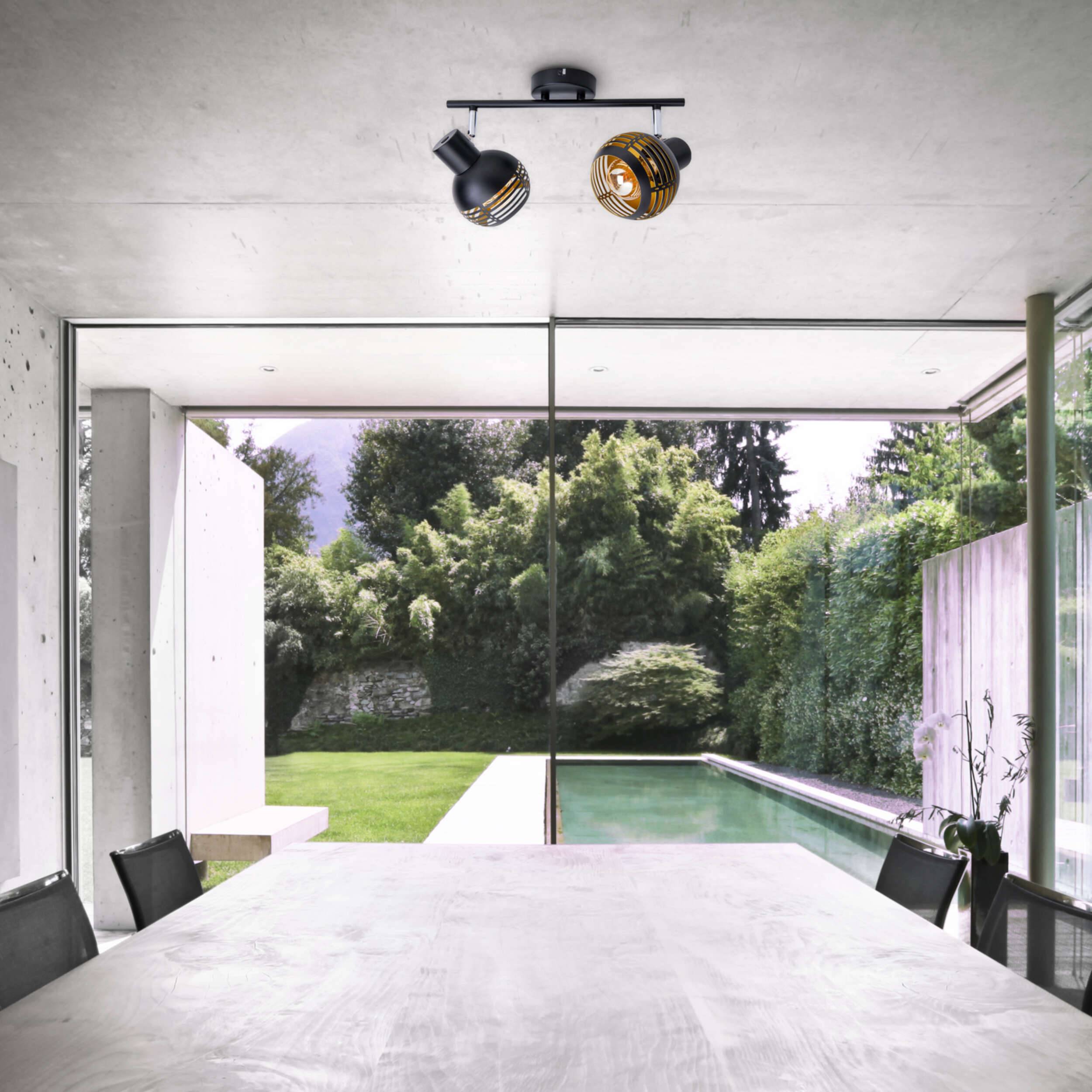 2er Wand-/Deckenleuchte/Spot "CASCO"