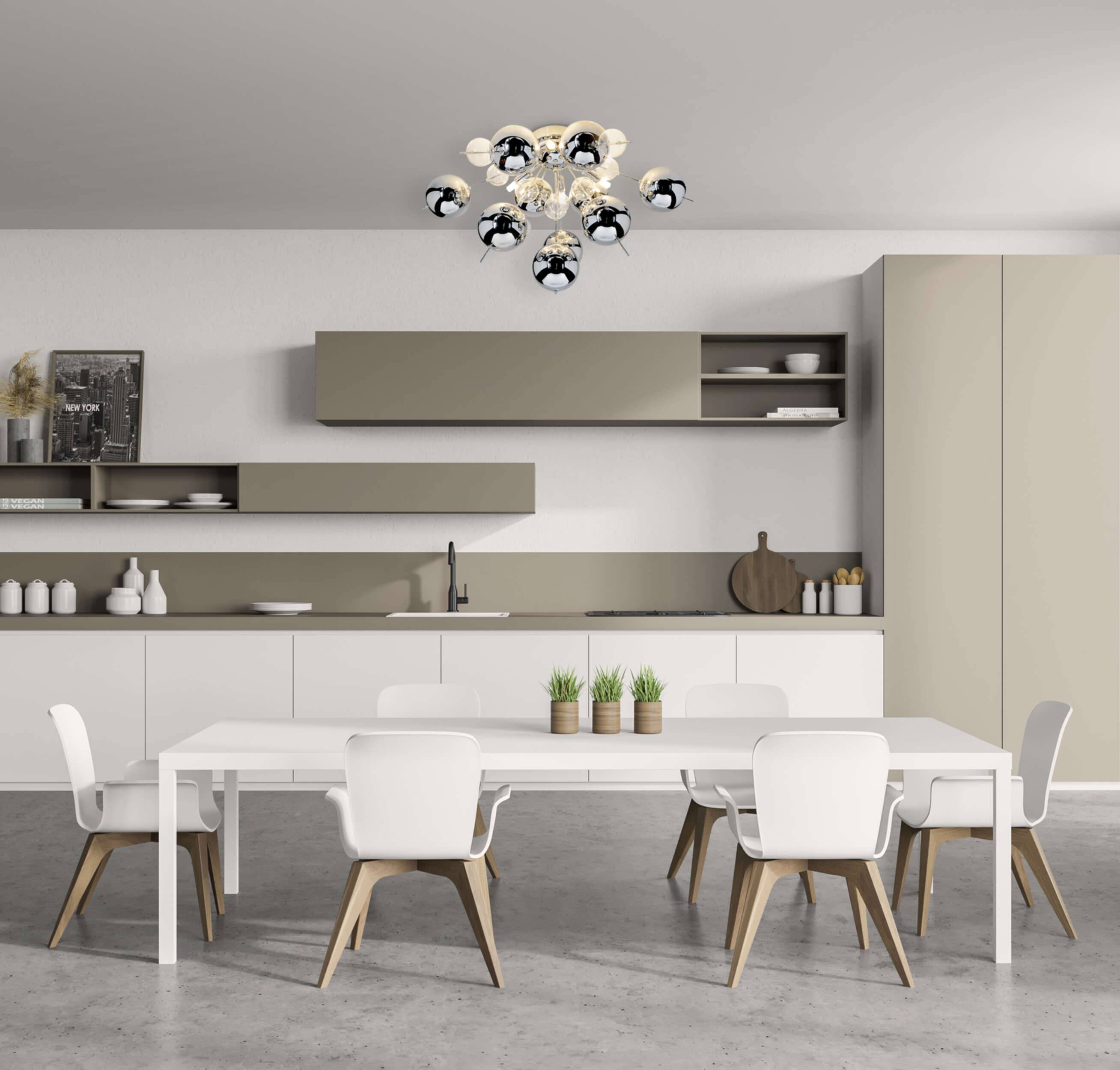 Deckenleuchte "EXPLOSION" D: 57cm chrom