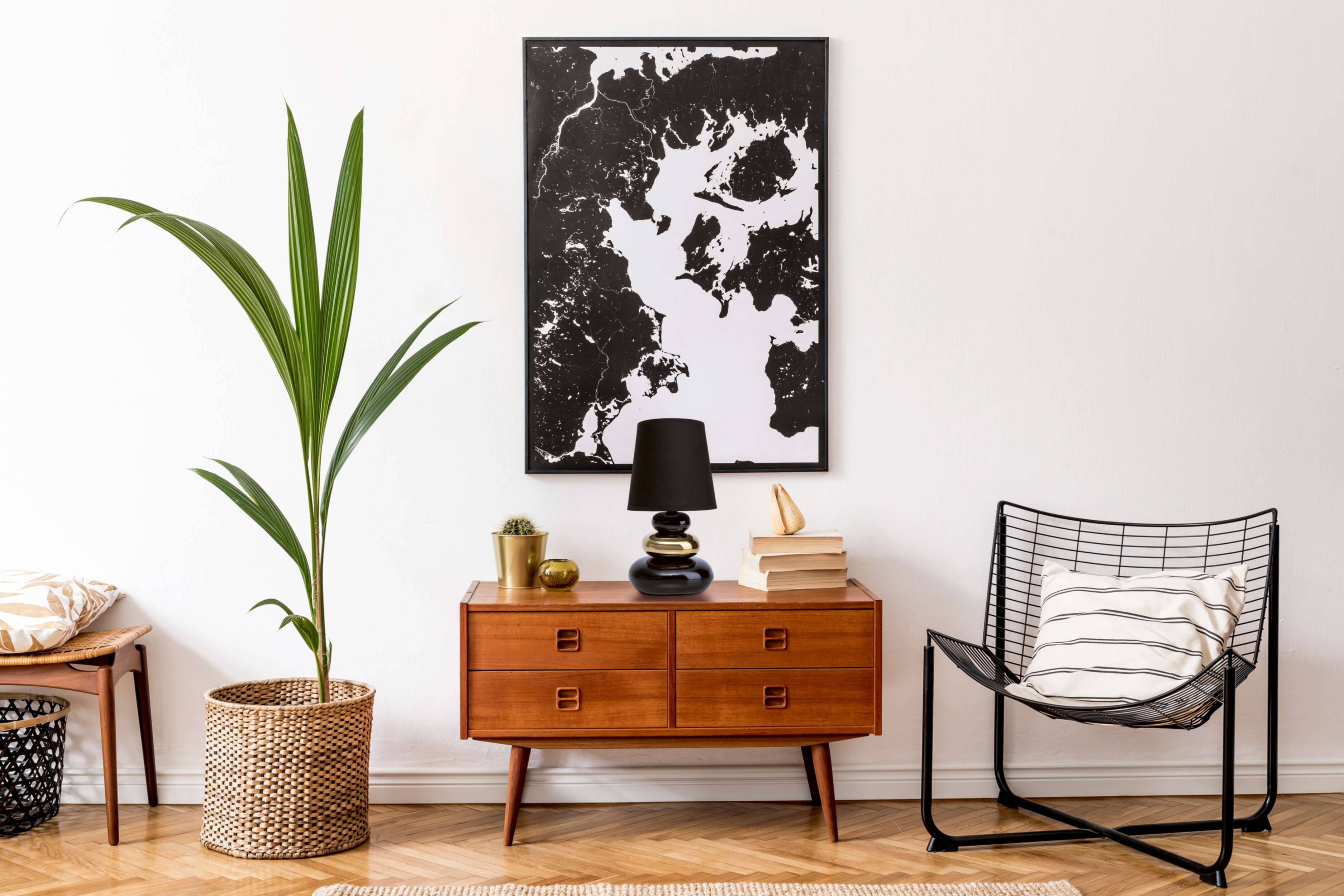 Keramik Tischleuchte "STONEY" schwarz