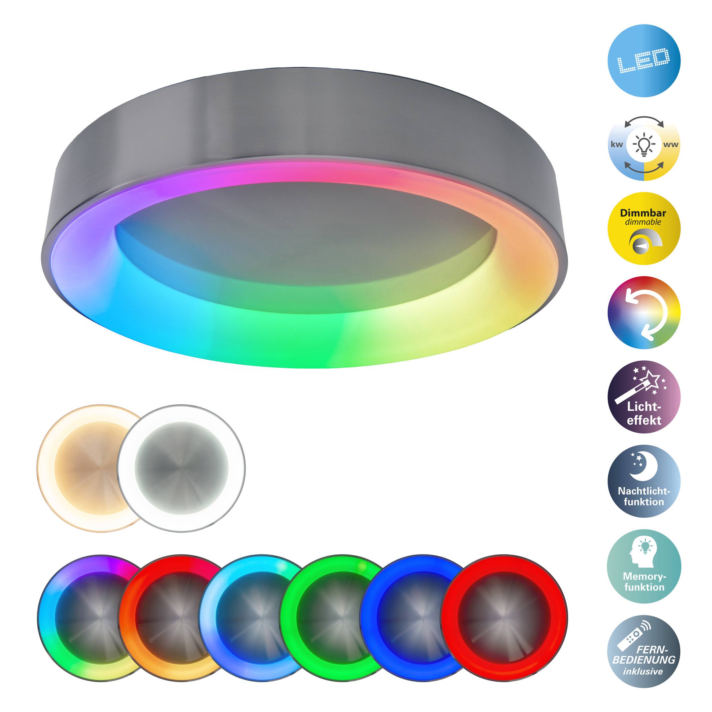 LED Deckenleuchte "MULTO" Ø 46,5cm