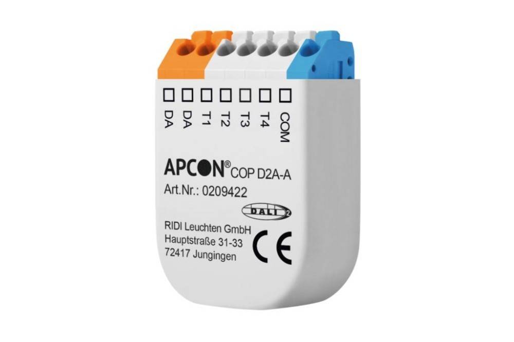 Ridi-Leuchten DALI-2 Tastenkoppler APCON COP D2A-A