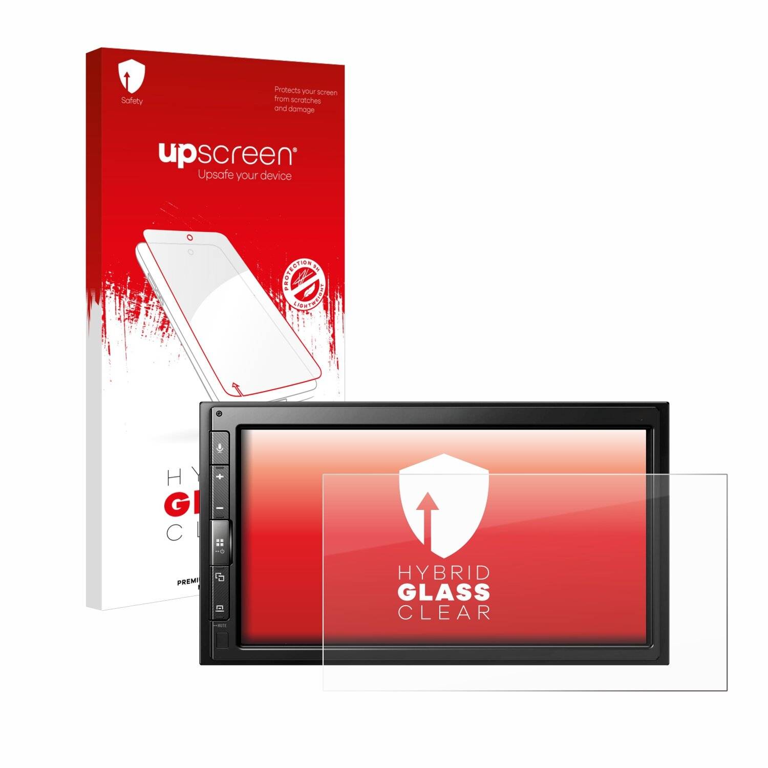 upscreen Hybrid Glas Panzer-Folie für Pioneer