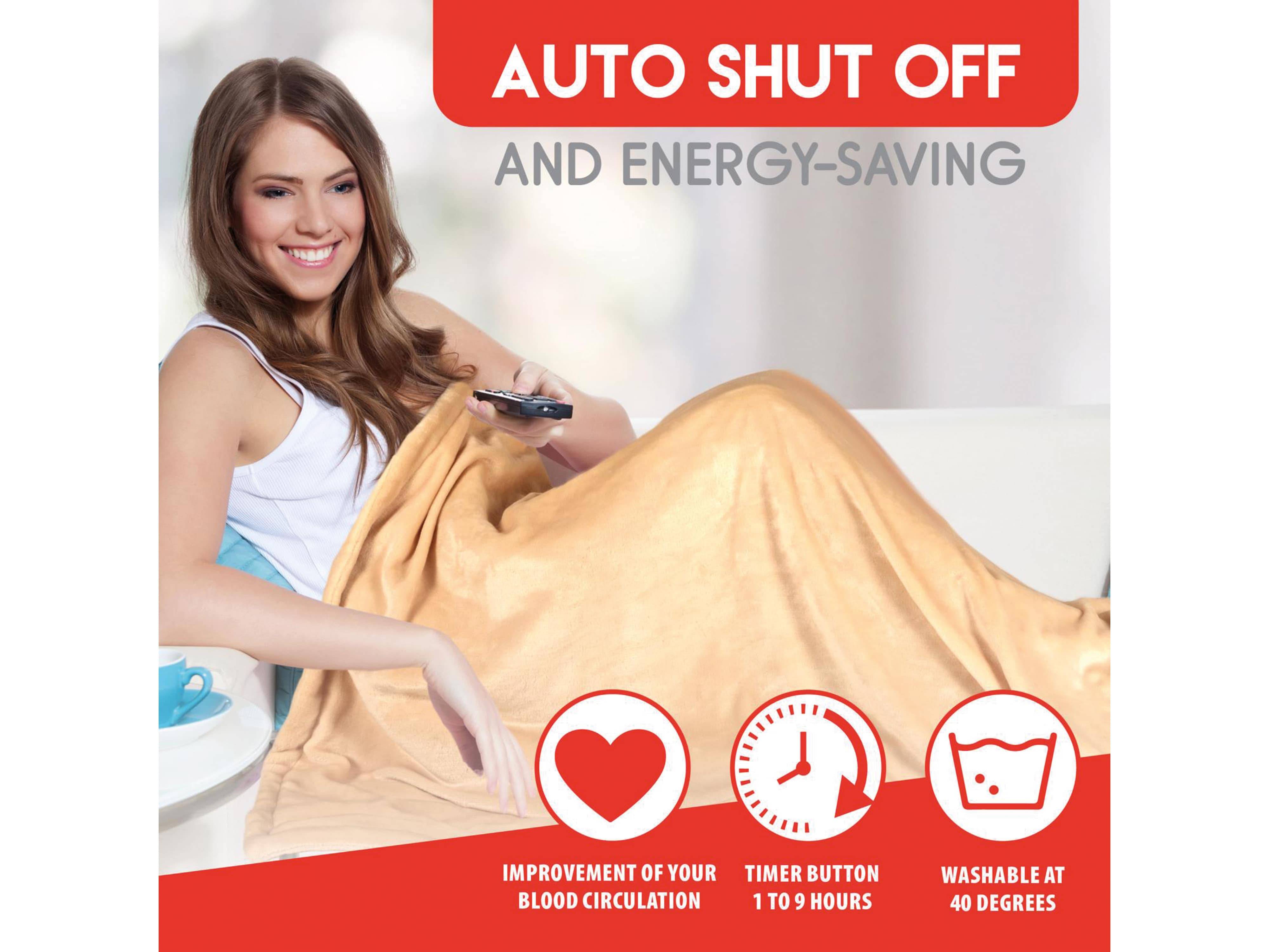 ALPINA Heizdecke, 180 W, Flanell, 130x180 cm