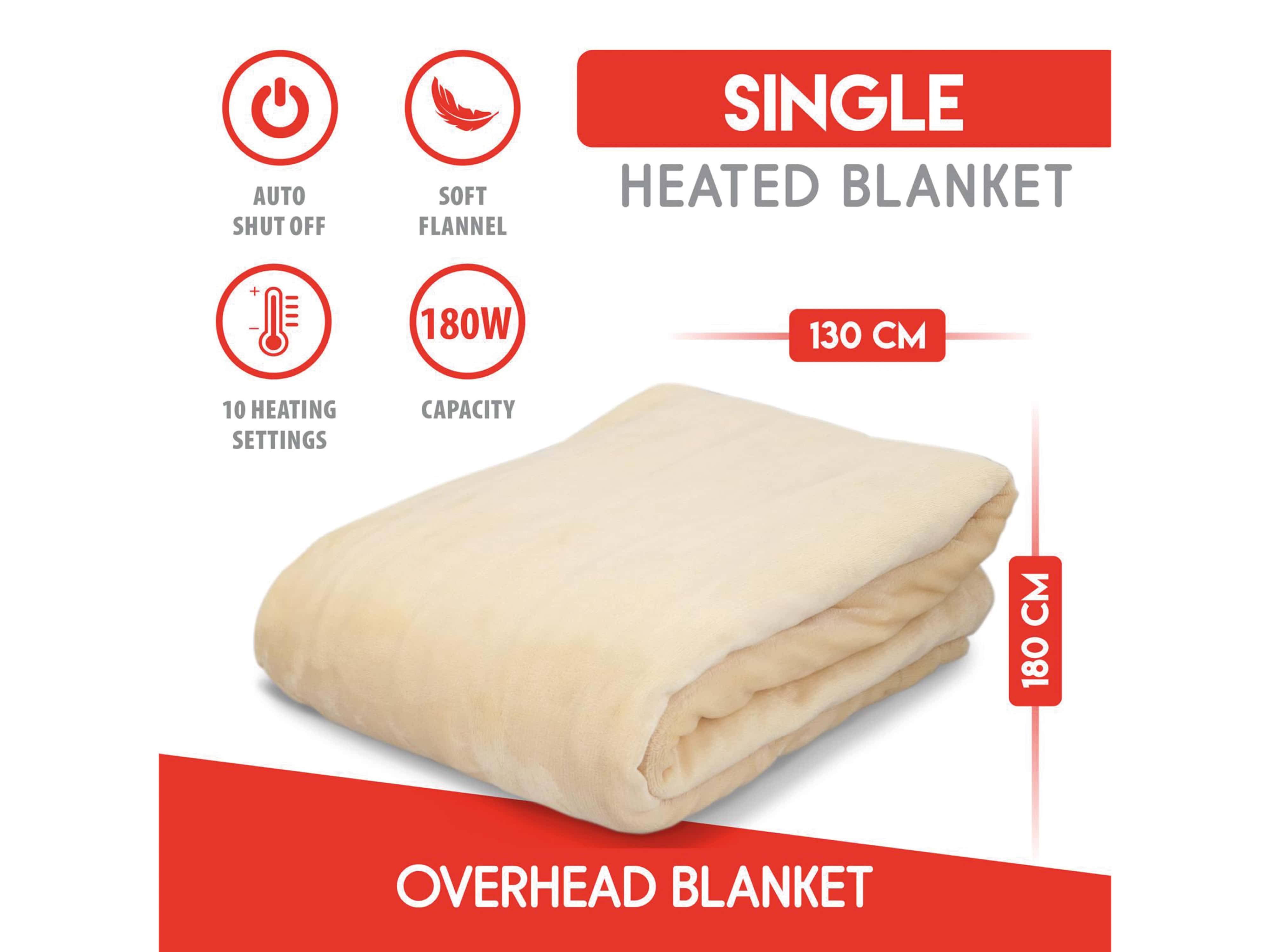 ALPINA Heizdecke, 180 W, Flanell, 130x180 cm