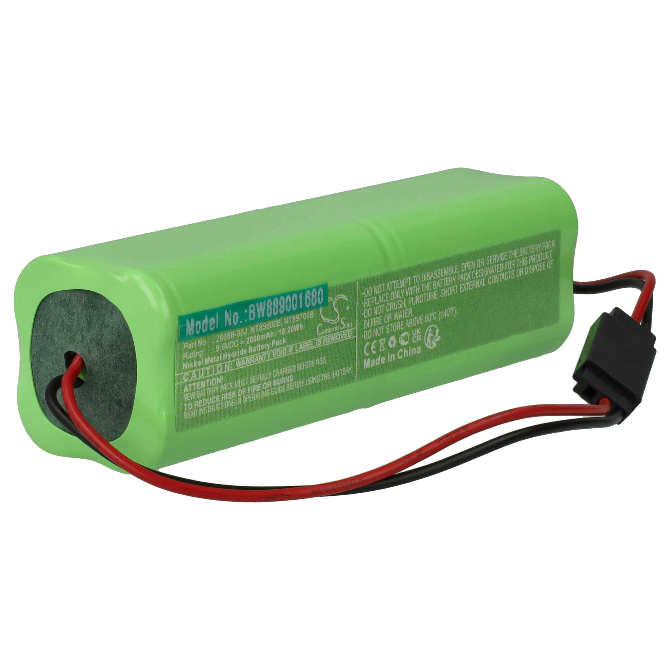 vhbw Akku kompatibel mit Futaba 7C | NT8IB, 6VA, 9C, 6NPK, 8U, 6NFK, 8NFK, 7NFK, NT8S Fernbedienung Remote Control (2000 mAh, 9,6 V, NiMH)