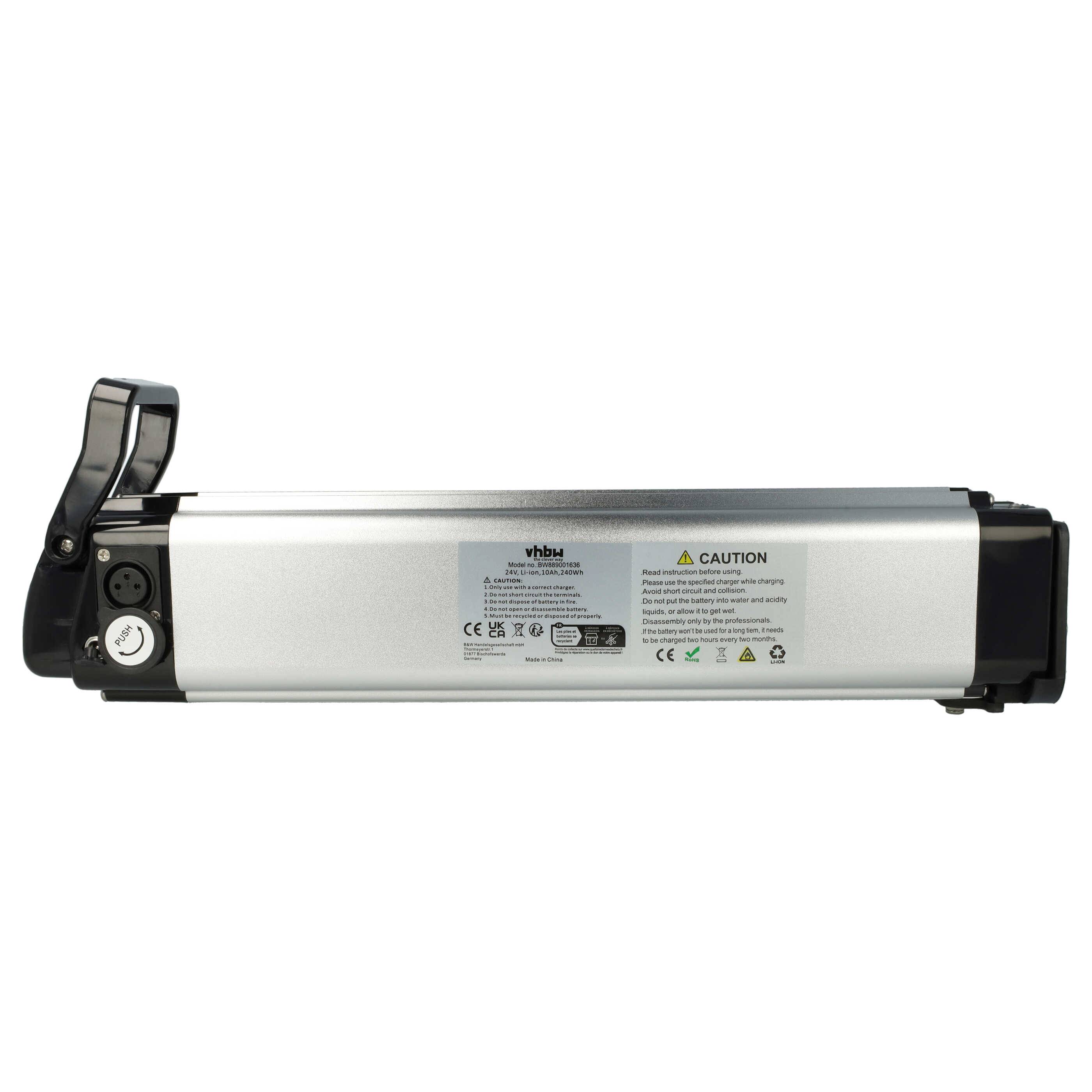 vhbw Akku kompatibel mit Tchibo E-Bike Elektrofahrrad (10 Ah, 24 V, Li-Ion) + Ladegerät -