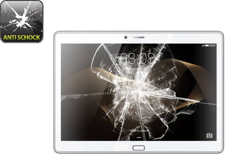 3x Panzerfolie für Huawei MediaPad M2 10.0 ANTI-SCHOCK Displayschutzfolie MATT