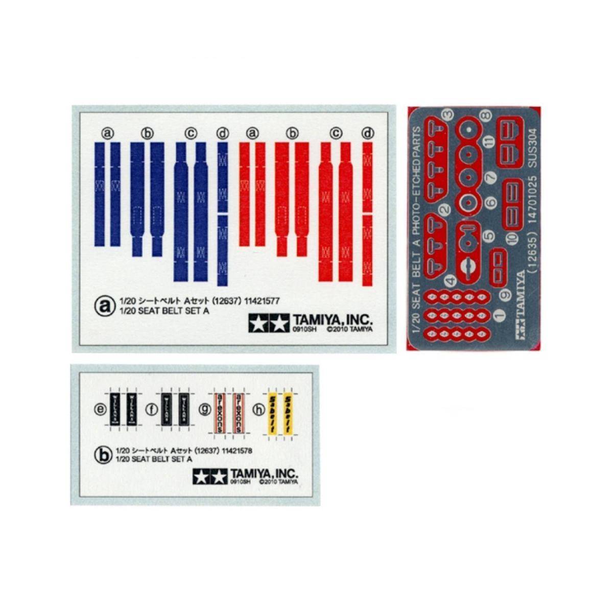 12637 - Modellbausatz,1:20 Renngurte-Set A