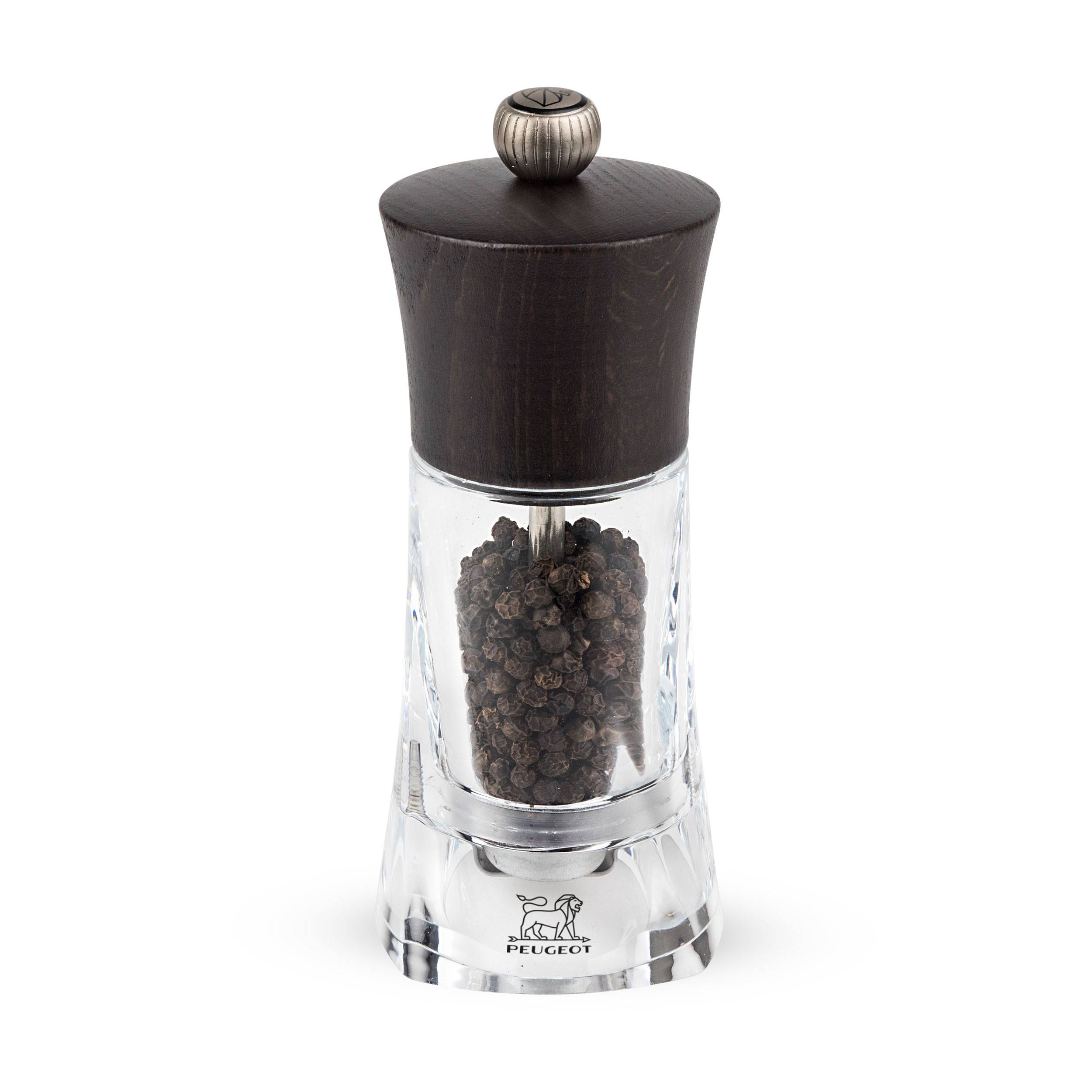 Peugeot Oléron Pfeffermühle, Acryl / Buchenholz, Schokolade, 14 cm, 28404