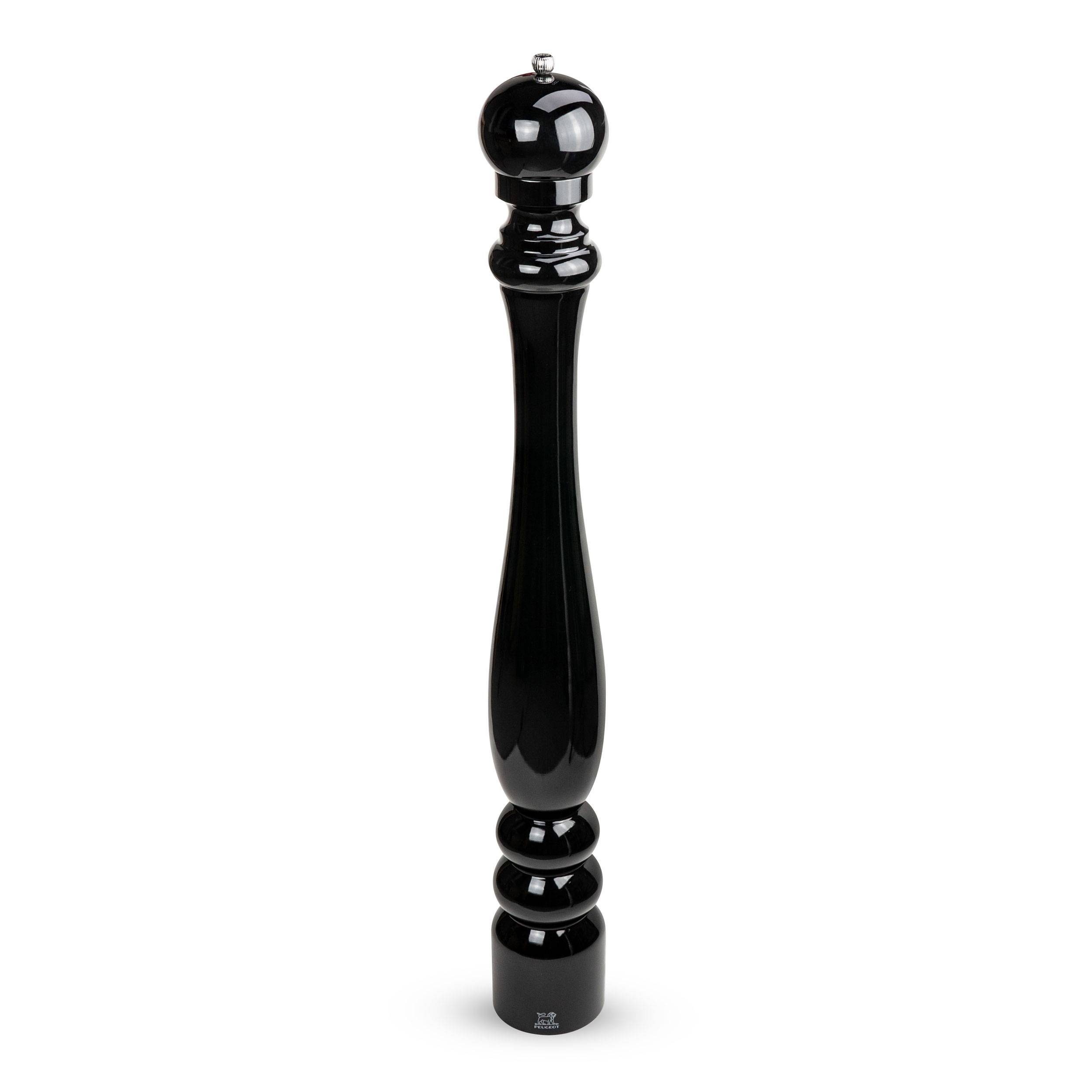 Peugeot Paris Pfeffermühle, Pfeffer Mühle, Pfefferstreuer, Buchenholz, Schwarz Lackiert, 80 cm, 30421