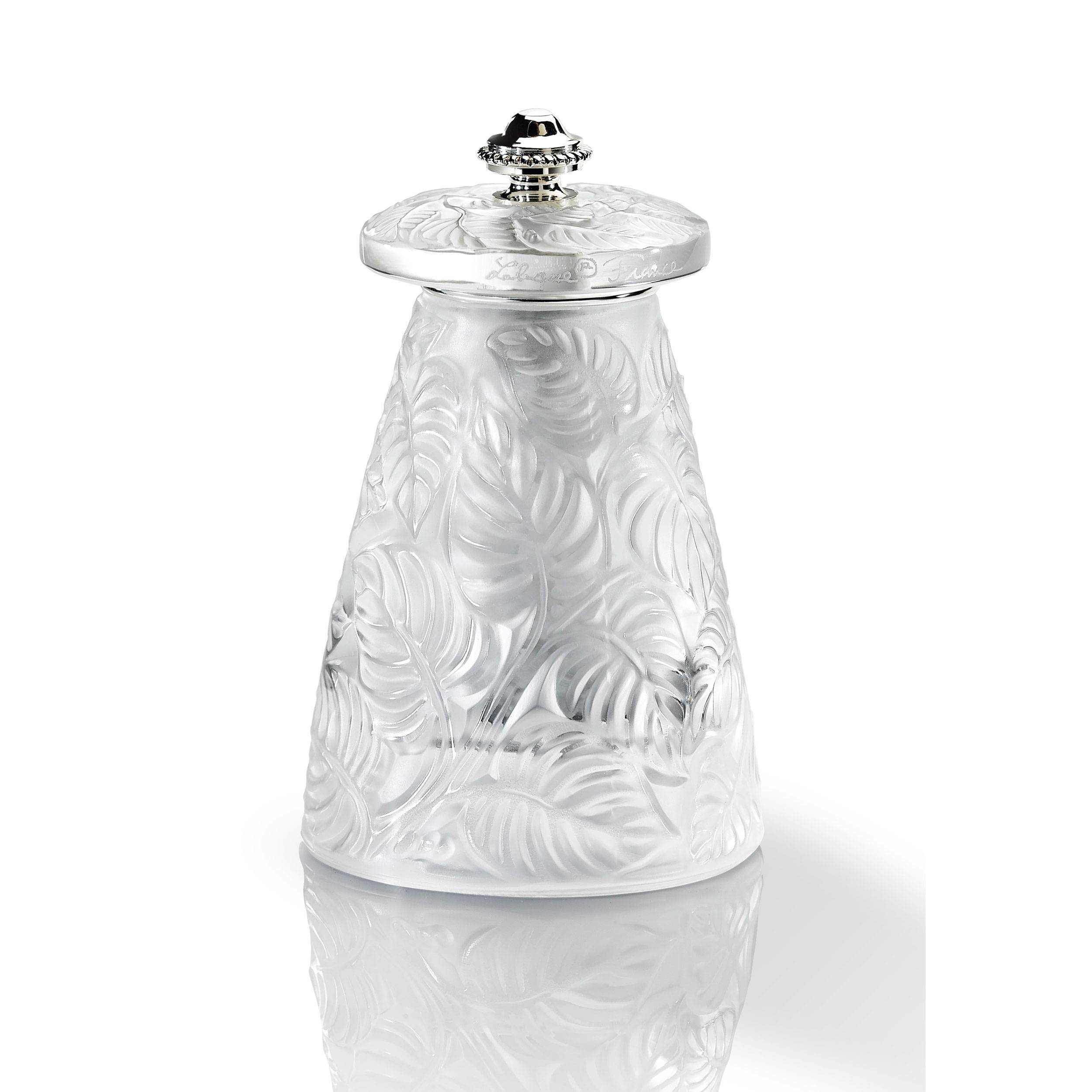 Peugeot Lalique Salzmühle, Salz Mühle, Salzstreuer, Kristall, 9 cm, 32289