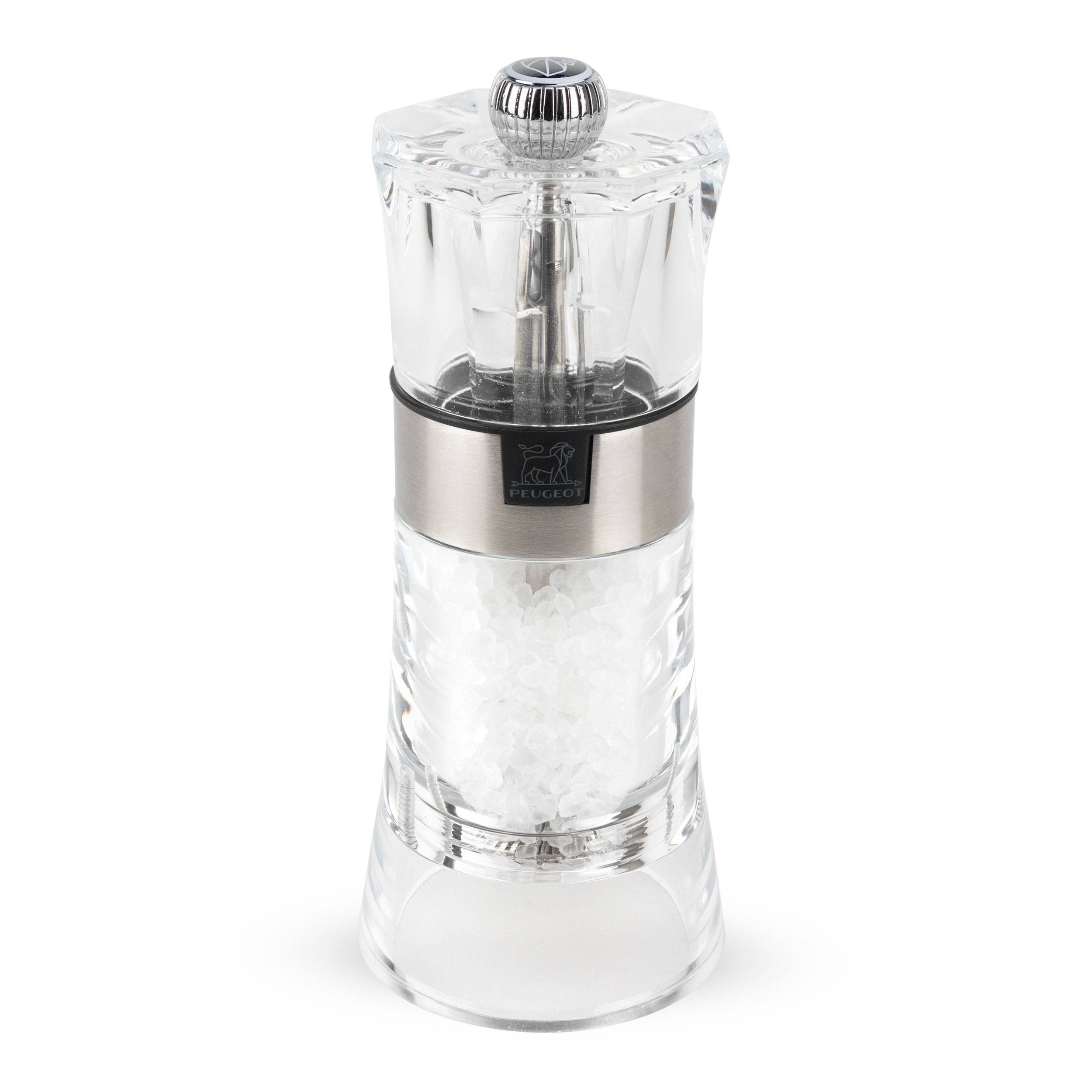 Peugeot Oslo Salzmühle, Gewürzmühle, Gewürz Mühle, Acryl / Edelstahl, Acryl, 14 cm, 34566