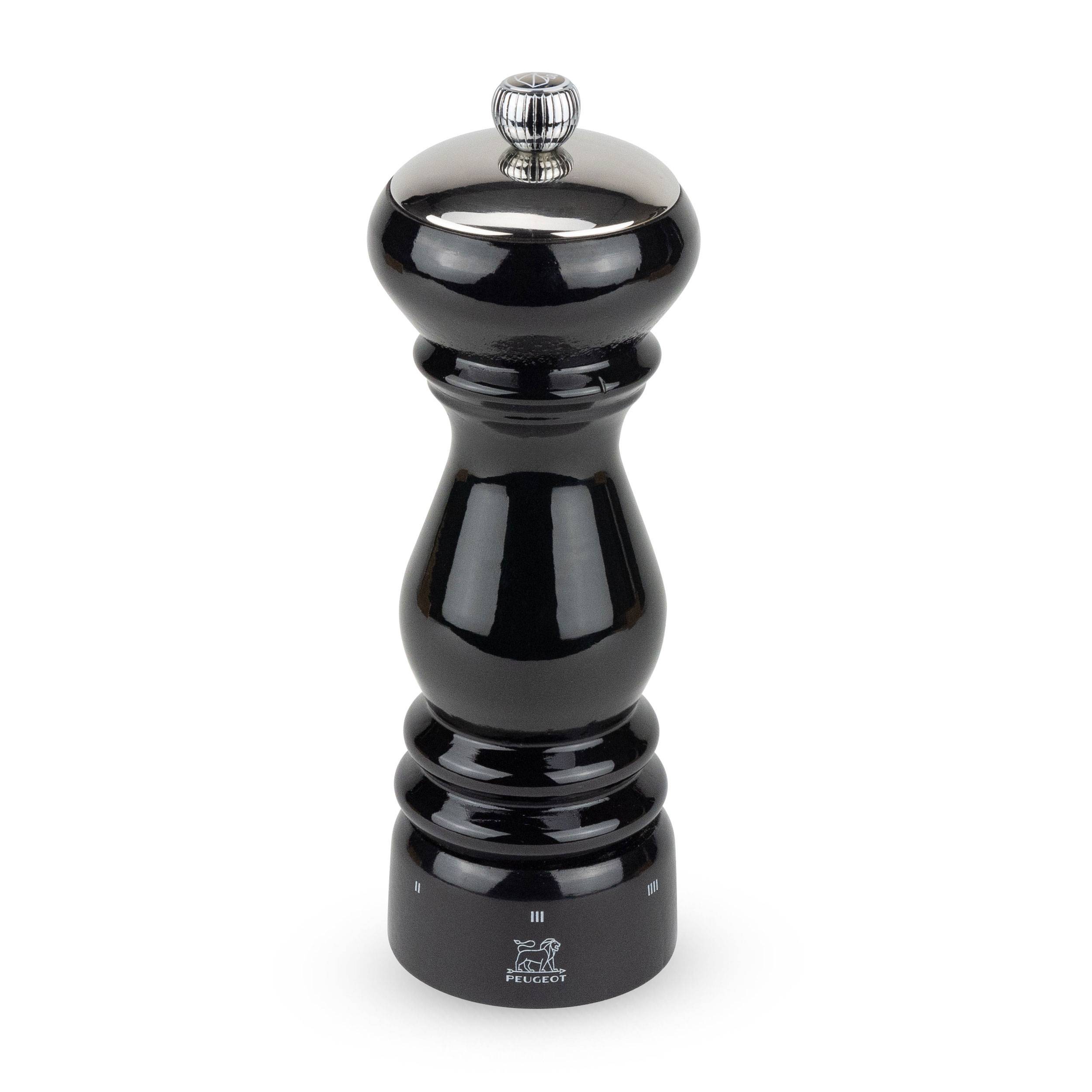Peugeot Saveurs Paris Icone U Select Salzmühle, Salz Mühle, Gewürzmühle, Holz, Schwarz Lackiert, 18 cm, 37475