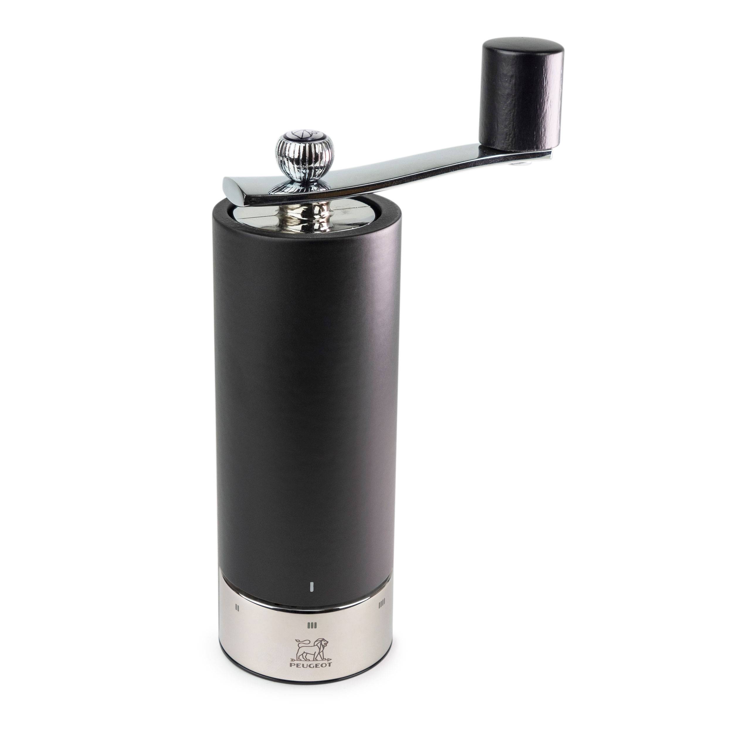 Peugeot Saveurs Isen U Select Pfeffermühle, Pfeffer Mühle, Gewürzmühle, Holz, Schwarz Matt, 18 cm, 37758
